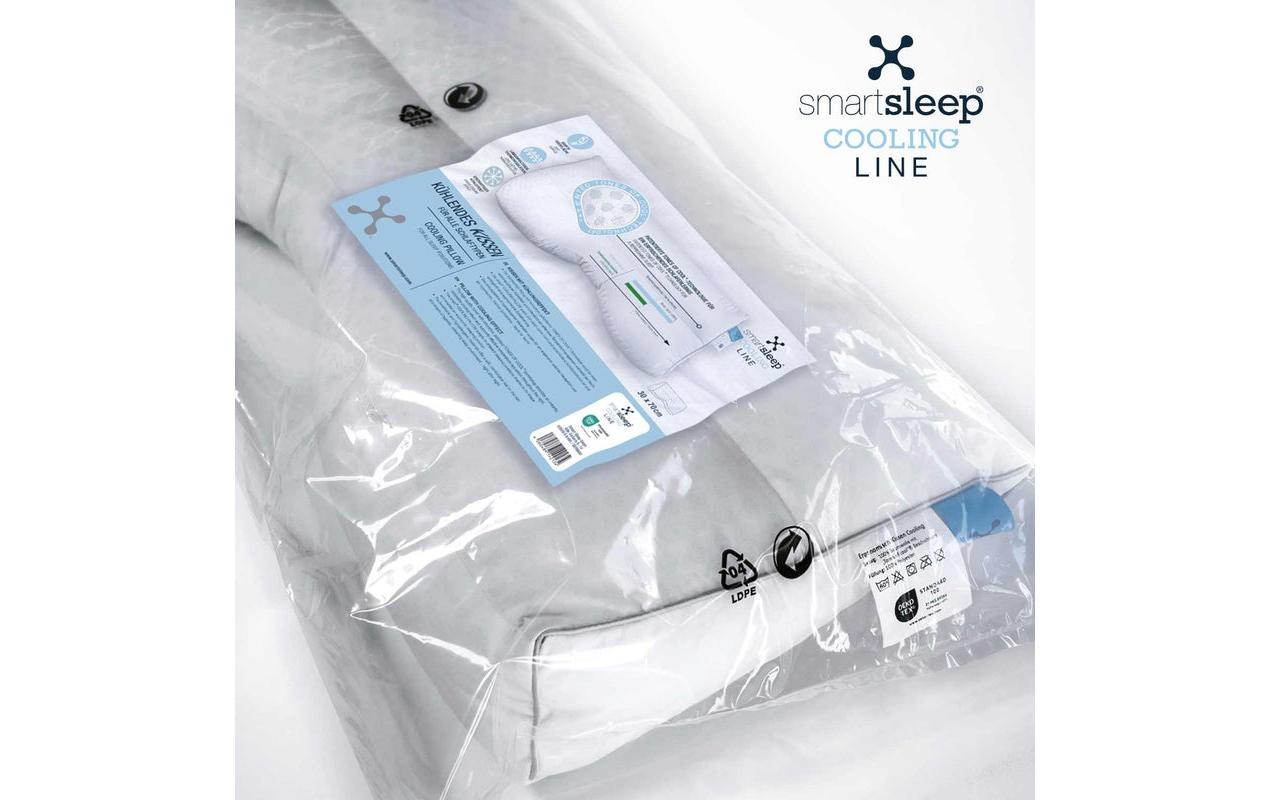 smartsleep Oreiller »Cooling 30 x 70 cm« 1 cuis tlg. Hypoallergenes Kissen mit aktiver Temperaturregulierung