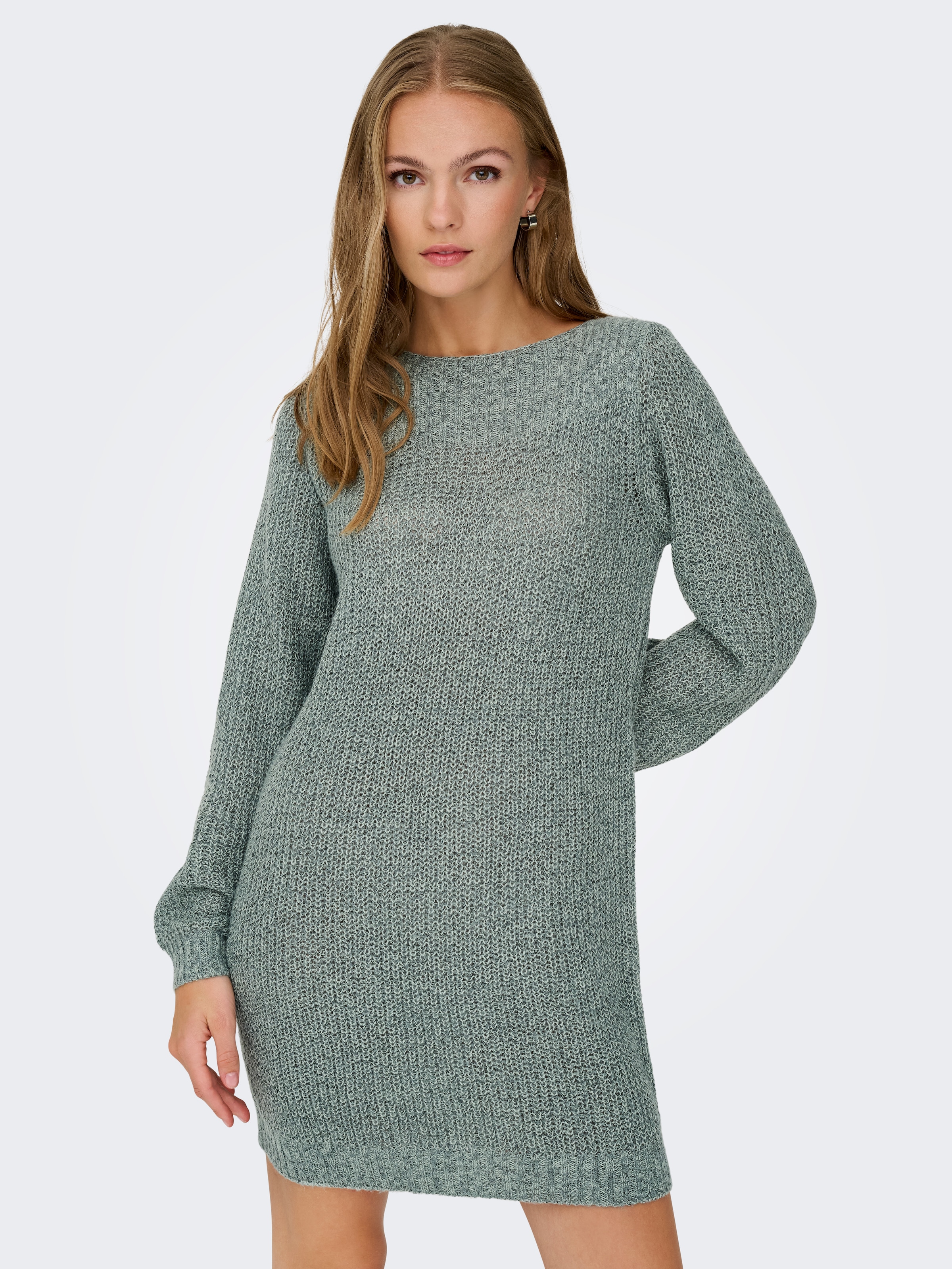 JDY Mini-robe »JDYWHITNEY MEGAN L/S BOAT DRESS KNT NOOS« Sommerkleid