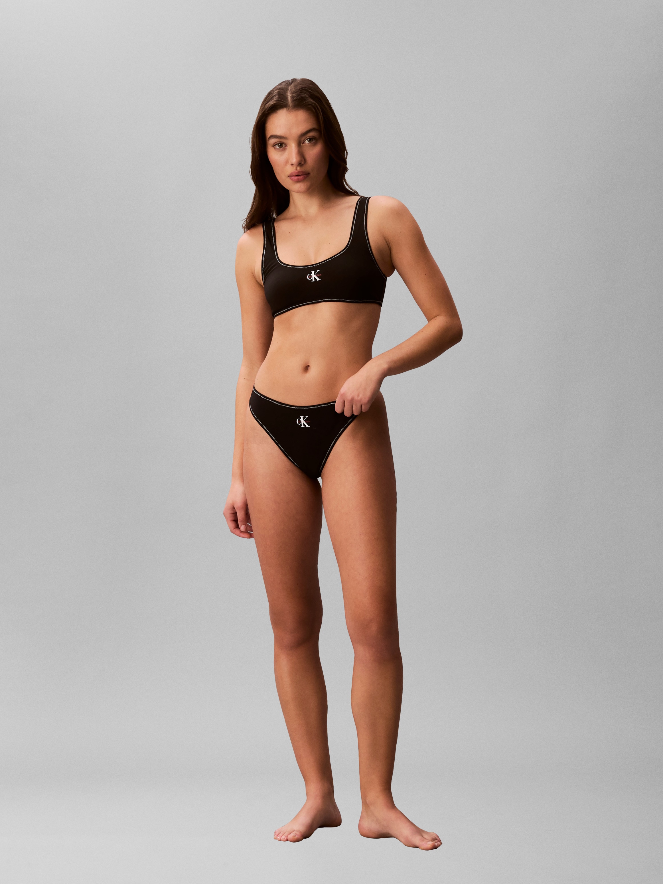 Calvin Klein Swimwear Top bikini bustier Coupe ajustée