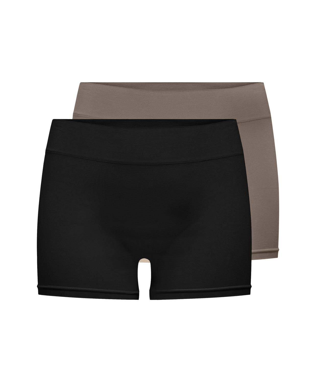 Hotpants »ONLVICKY S-LESS MINI SHORTS 2-PACK«, (Packung, 2 tlg.)