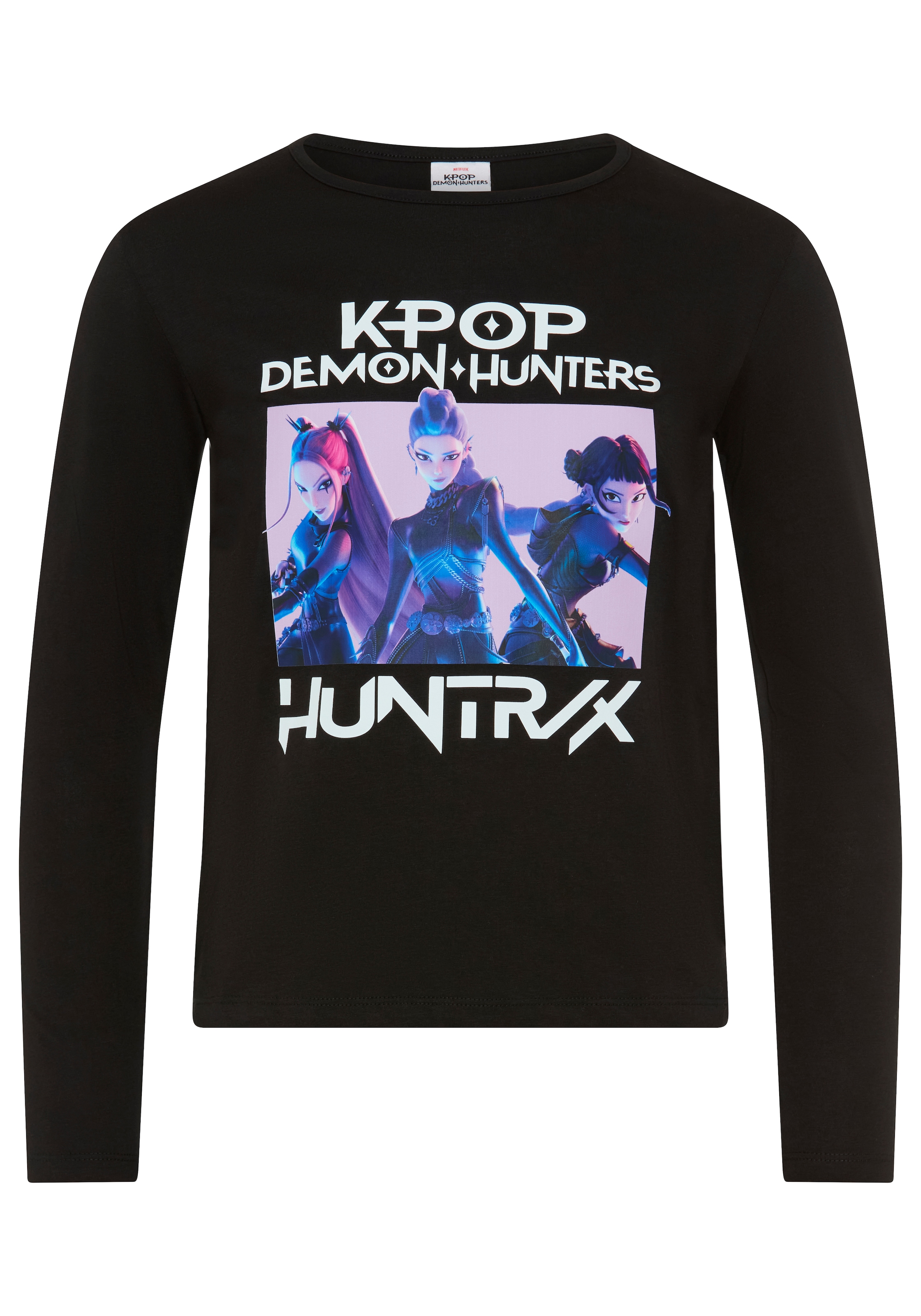 KIDSWORLD Langarmshirt »K-POP DEMON HUNTERS Shirt« K-Pop Shirt, hüftlang, mit Rundhalsausschnitt, Basic Passform