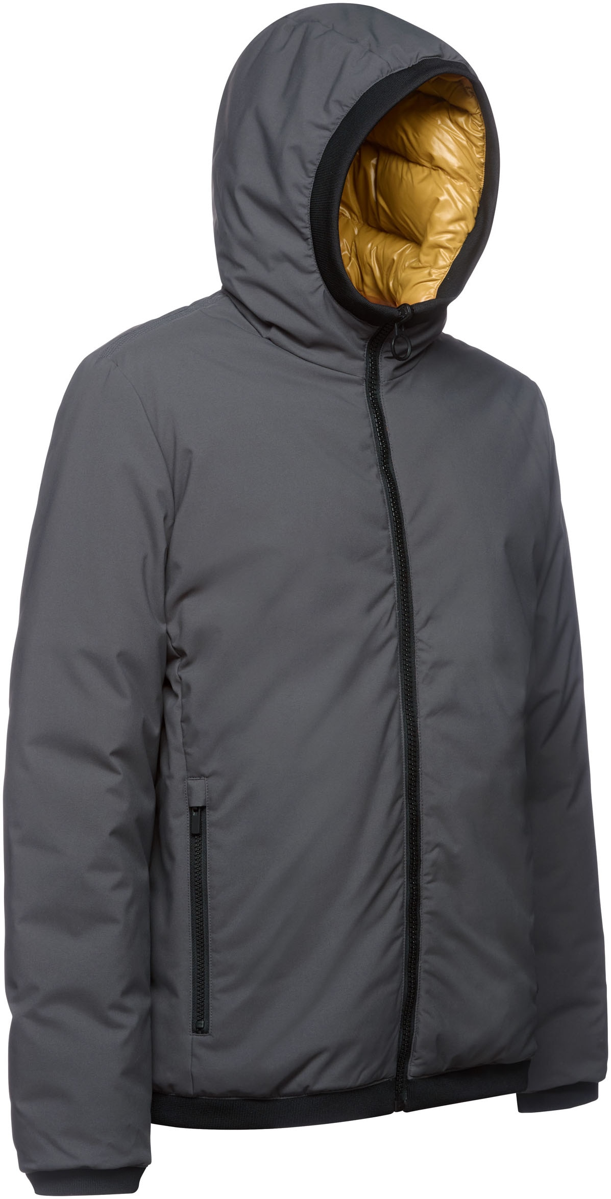Geox Wendejacke »SPHERICA«, mit Kapuze, eine Seite glatt - eine Seite gesteppt, Reissverschluss, Kapuze