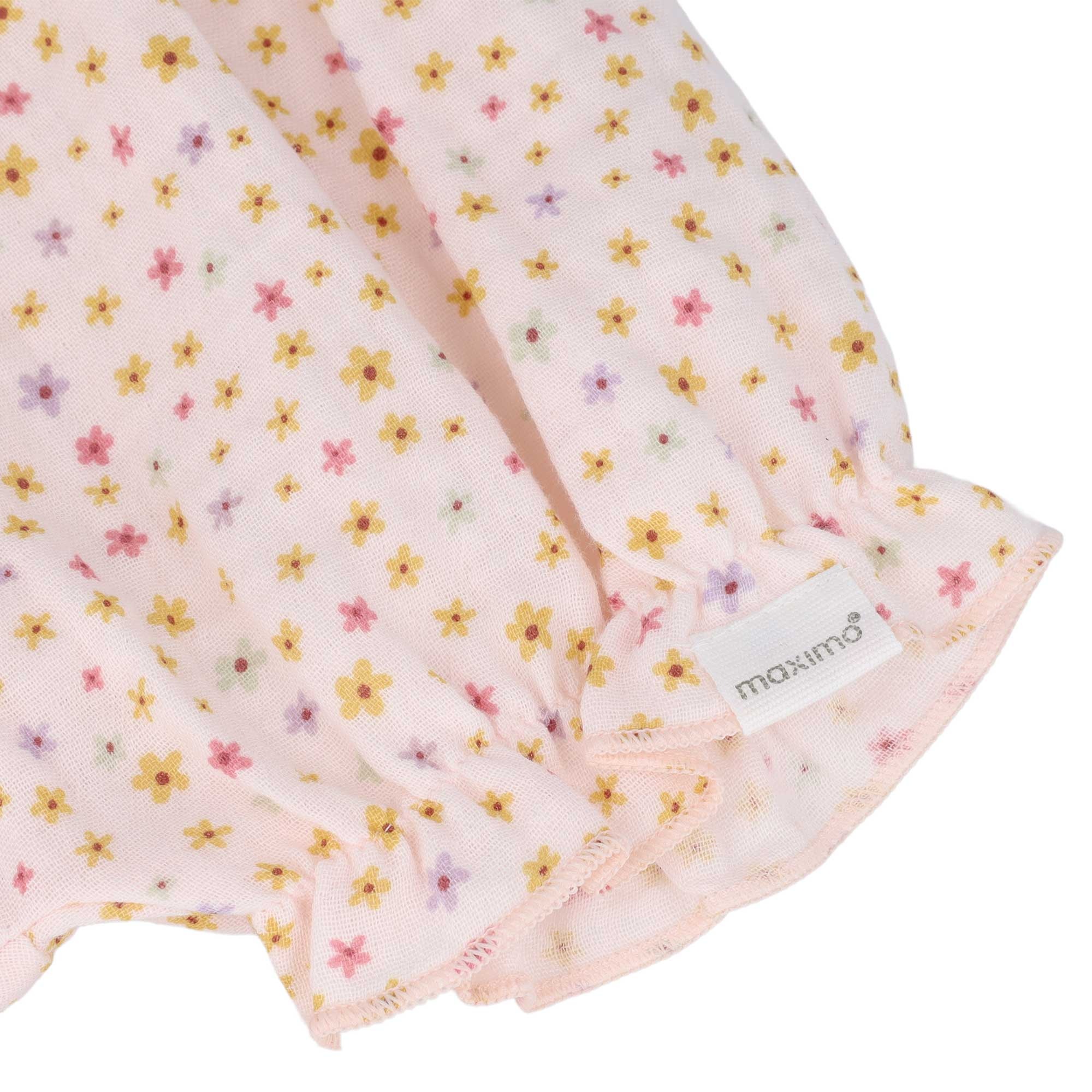 MAXIMO Pantalon bouffant  rose, fleurs, mousseline, pantalon bouffant, bébé fille