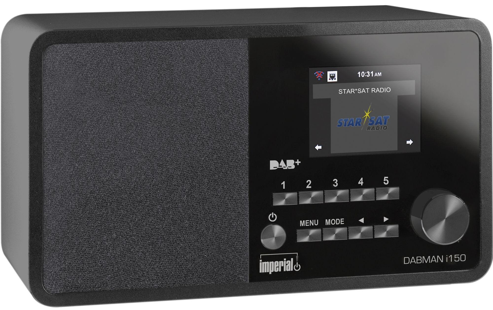 Internet-Radio »Dabman i150 Schwarz«, (WLAN Digitalradio (DAB+)-Internetradio-FM-Tuner)