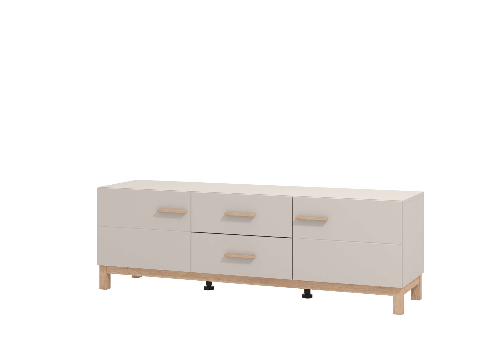 Home affaire Banc TV »Essex, TV-Board, TV-Kommode, TV-Schrank, TV-Unterschrank, TV-Möbel« Elegantes Lowboard (154 cm) in Kaschmir mit viel Stauraum