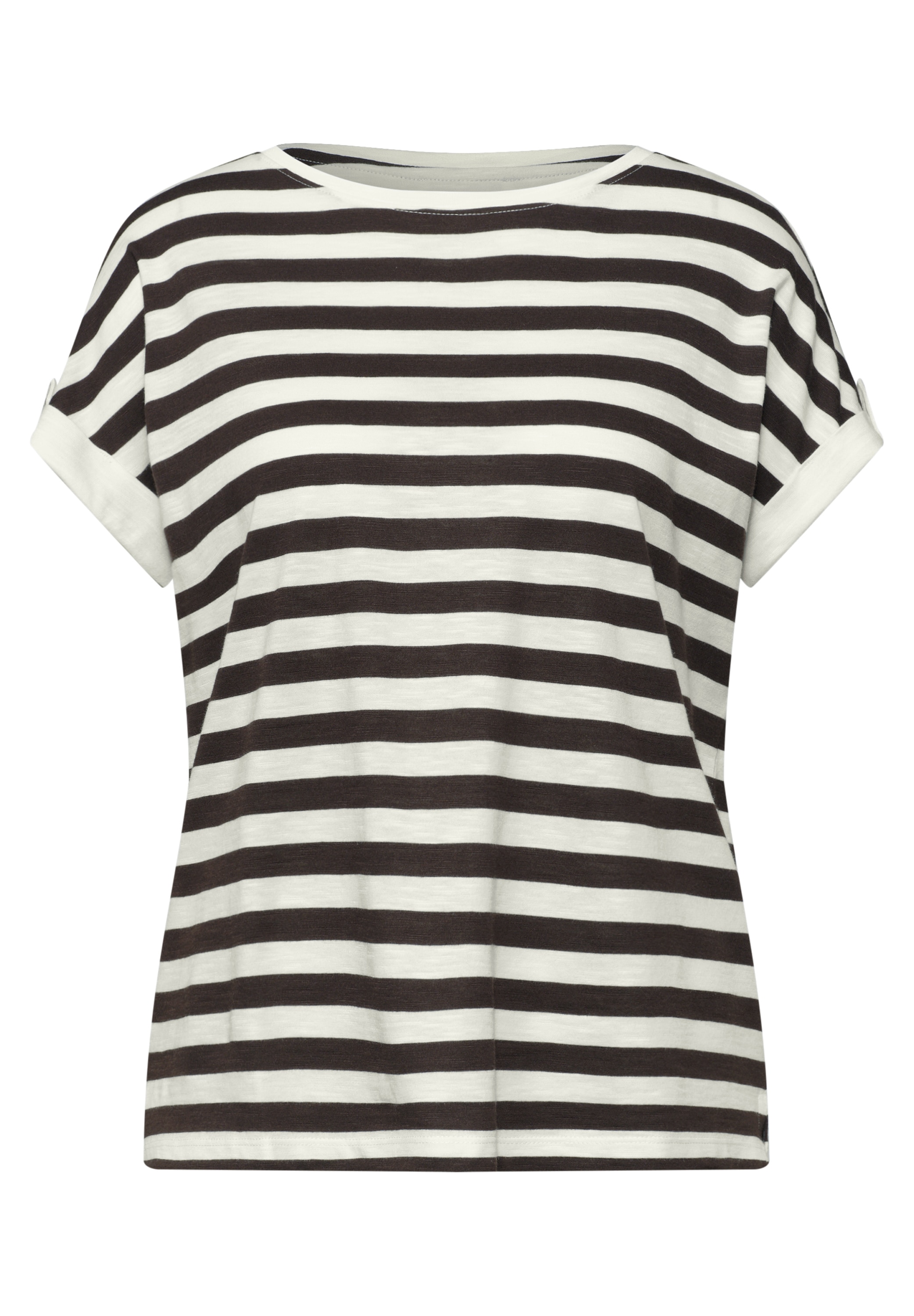 STREET ONE Shirttop Sommershirt mit Streifen