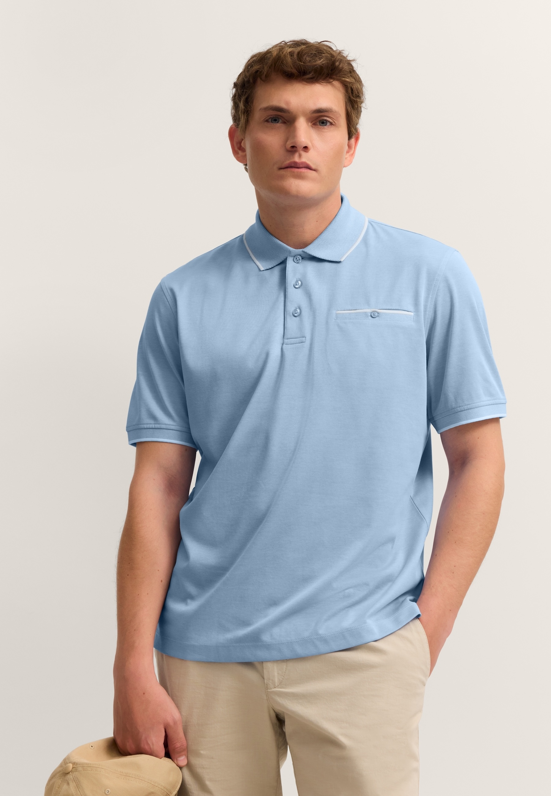 Image of bugatti Poloshirt Modern Fit mit einer Brusttasche
