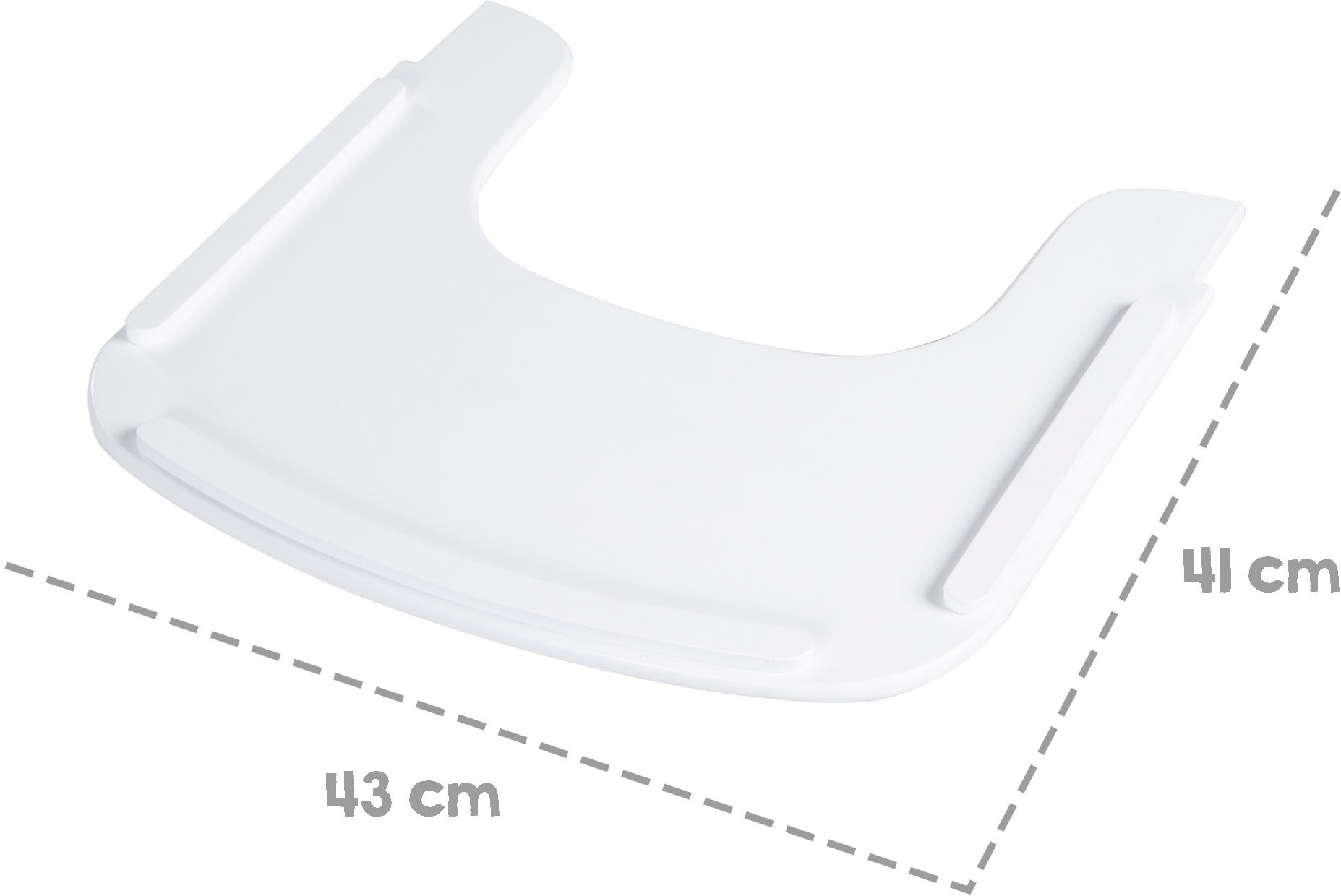 roba® Hochstuhltablett »Sit Up Flex, weiss«
