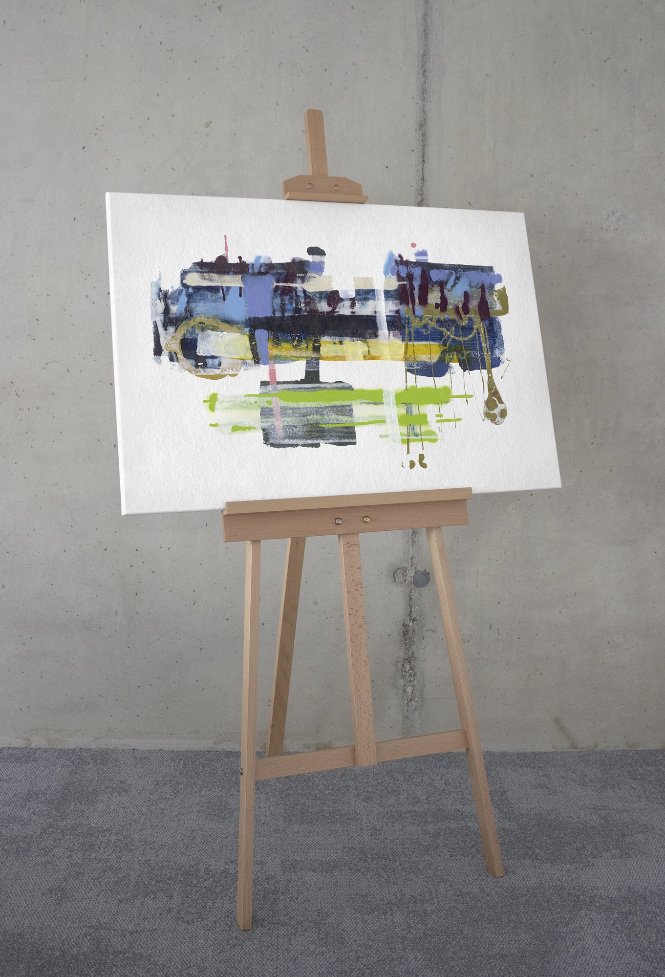 Komar Tableau sur toile »Flying Car - Grösse 60 x 90 cm« 1 cuis tlg. Keilrahmenbild mi Echtholzrahmen