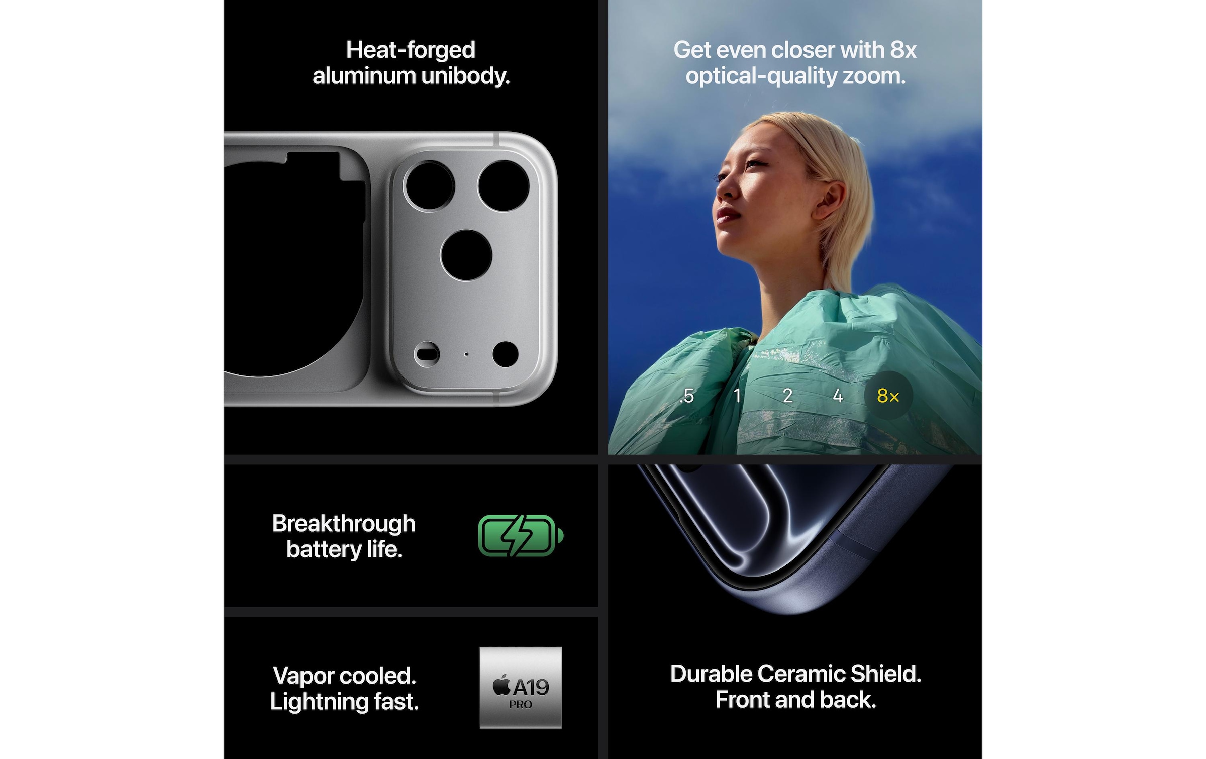 Apple Smartphone »iPhone 17 Pro« Blau Induktionsladung