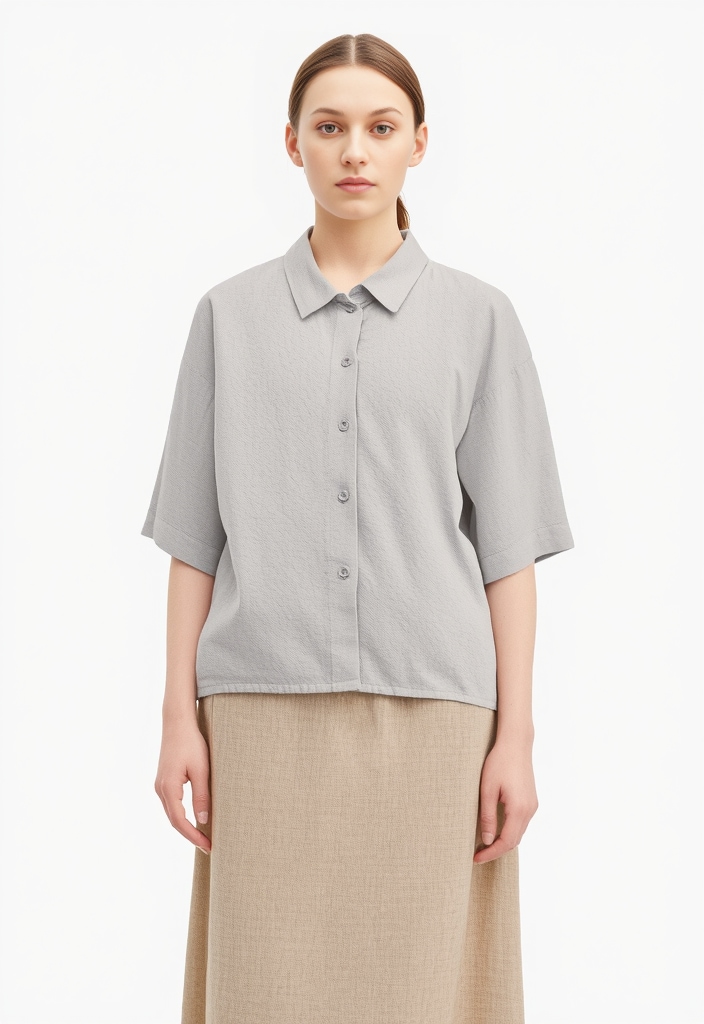 Vero Moda Blouse chemise »VMLINN LINEN 2/4 SHORT SHIRT WVN NOOS«