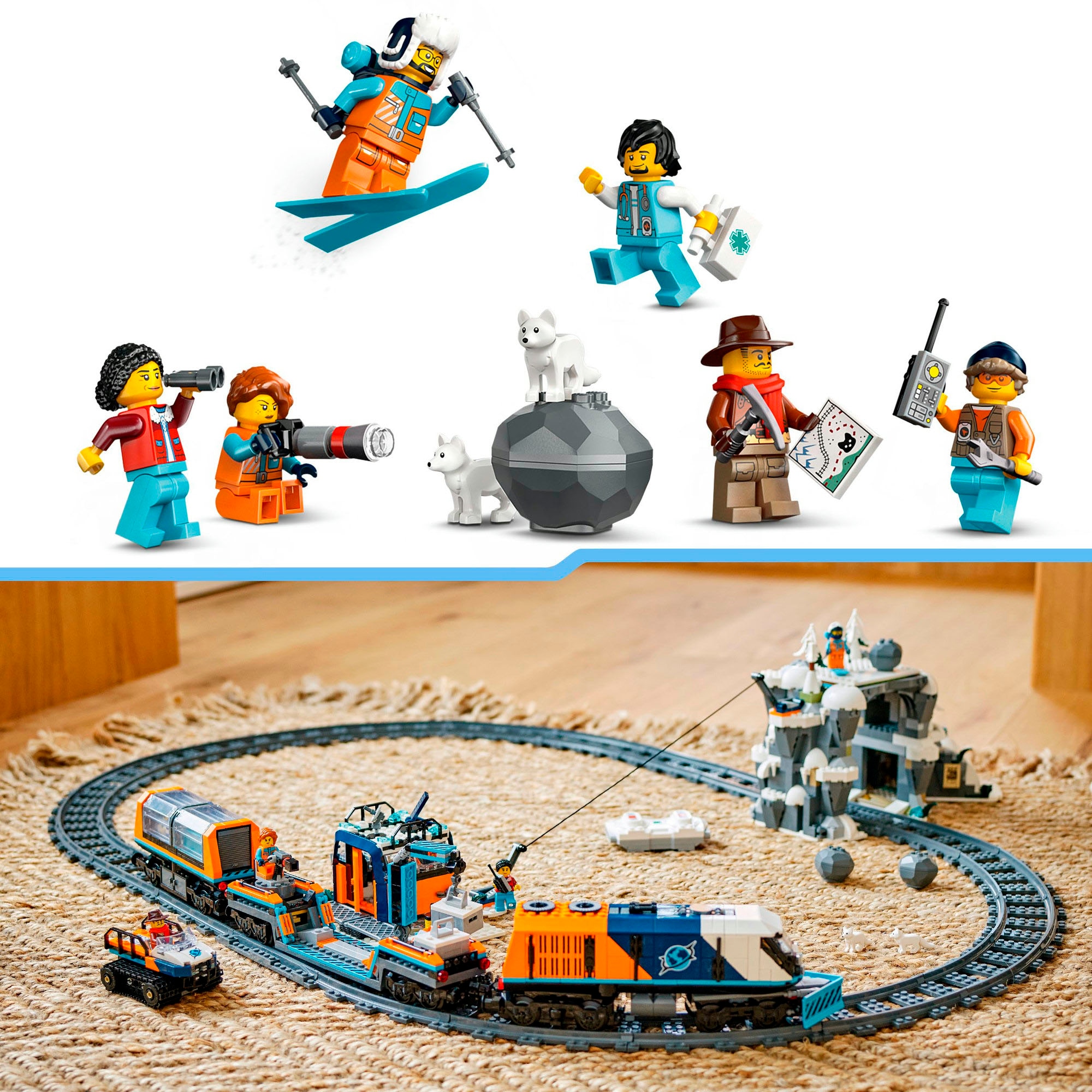 LEGO® Pions de construction »Arktis-Polarexpress (60470), LEGO City« Made in Europe