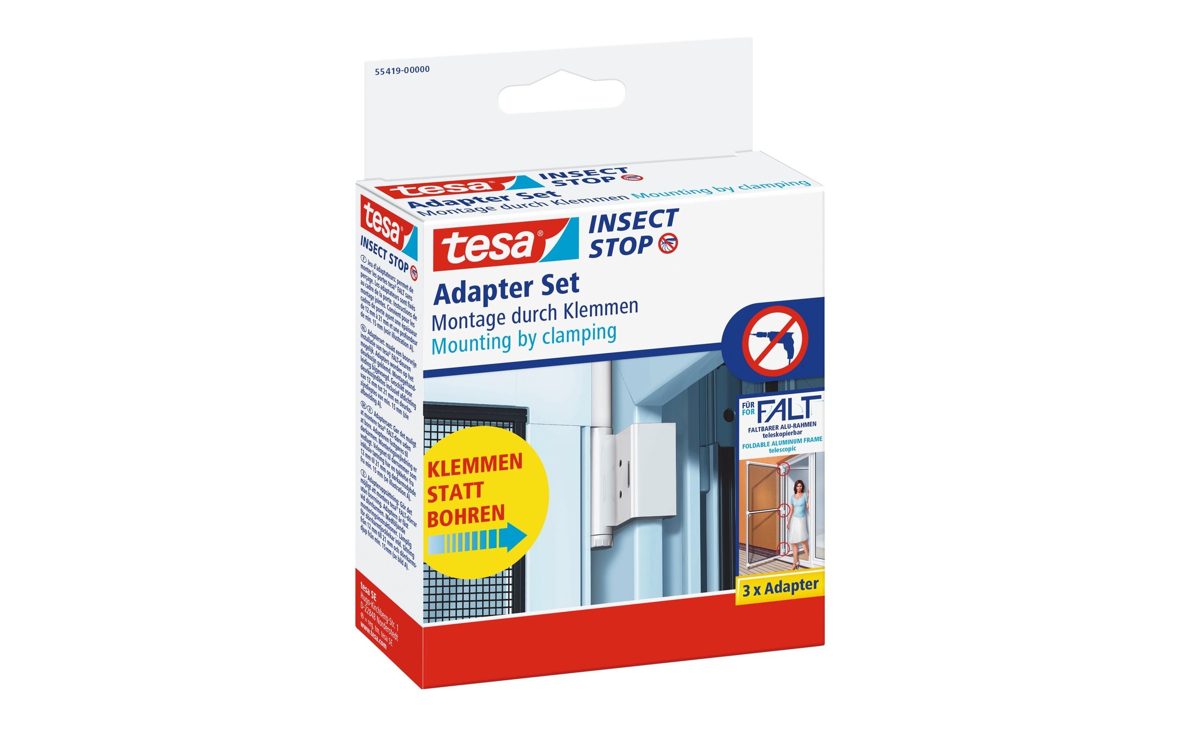 Image of tesa Wandhalter "Set Insect Stop FALT W" 1 Stk. tlg.