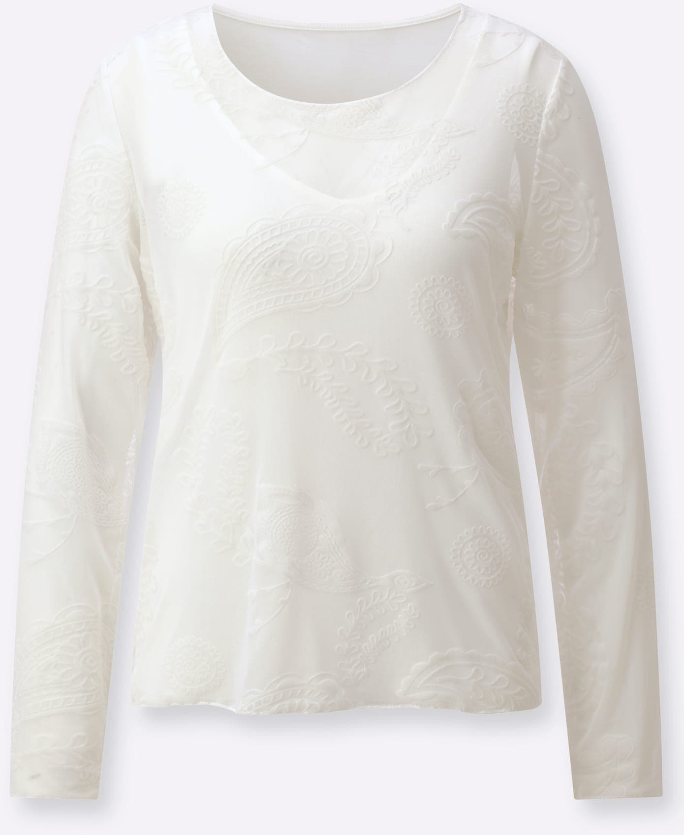 creation L Langarmshirt »Mesh-Shirt« 1 tlg.