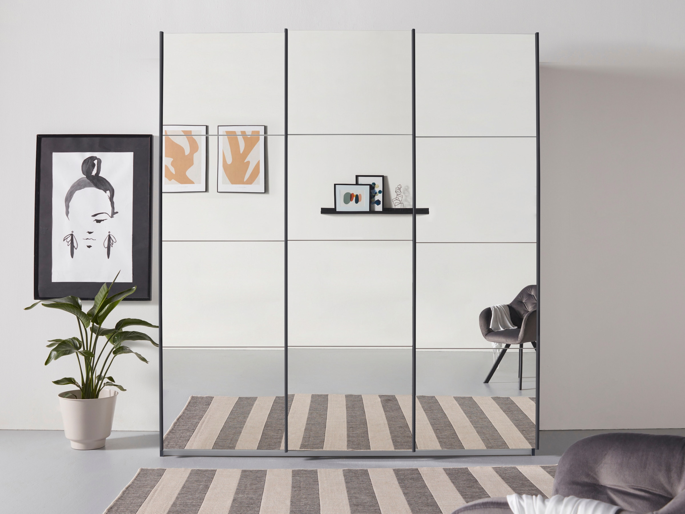 rauch Kleiderschrank »Mehrzweckschrank Aktenschrank Möbel Mietswohnung Schlafzimmer ORACLE« inkl. Schubladen-Einsatz und extra Einlegeböden MADE IN GERMANY