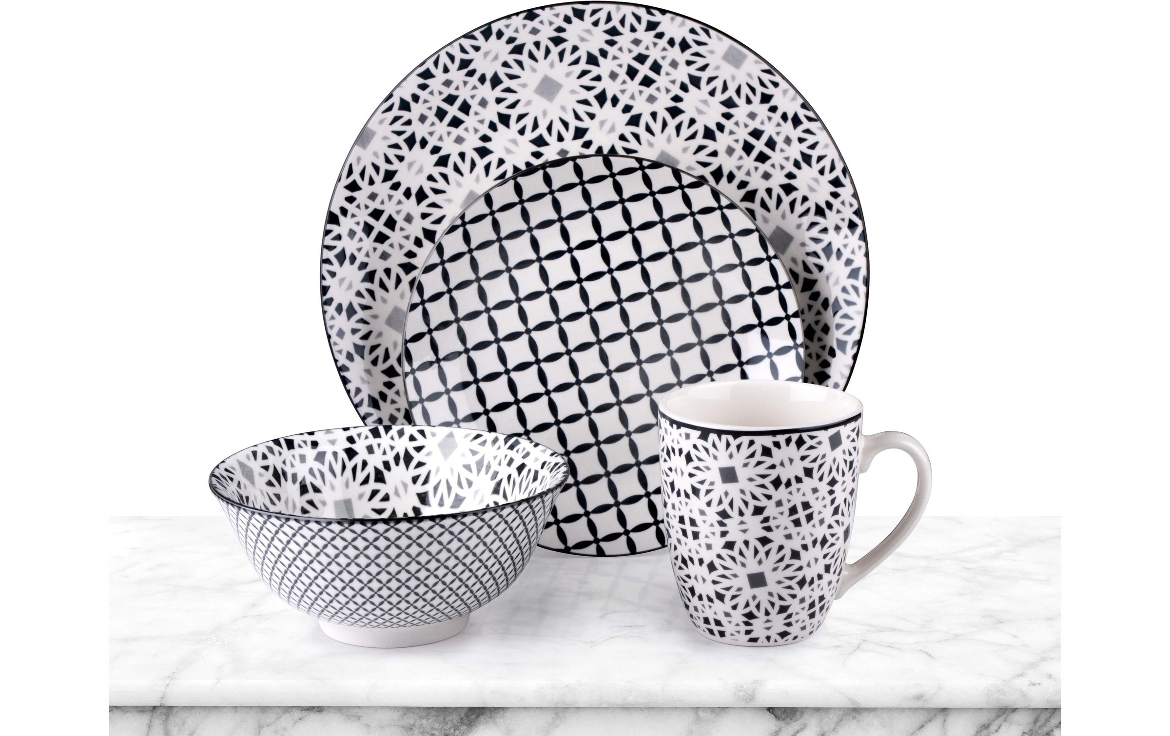   Set de vaisselle »alpina mit Muster 16-teilig«