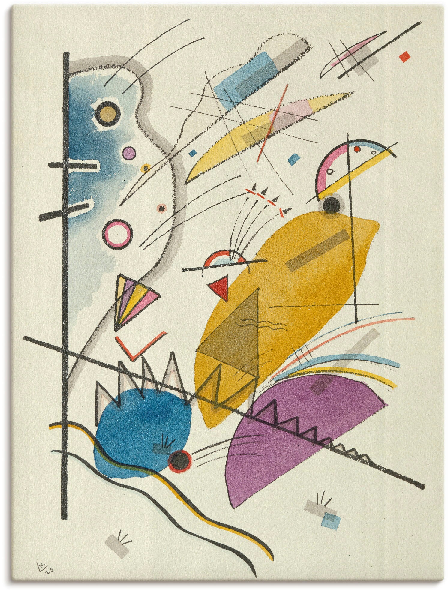 Image of Artland Wandbild »Geordnete Anhäufung«, Gegenstandslos, (1 St.), in vielen Grössen & Produktarten -Leinwandbild, Poster, Wandaufkleber / Wandtattoo auch für Badezimmer geeignet bei Ackermann Versand Schweiz