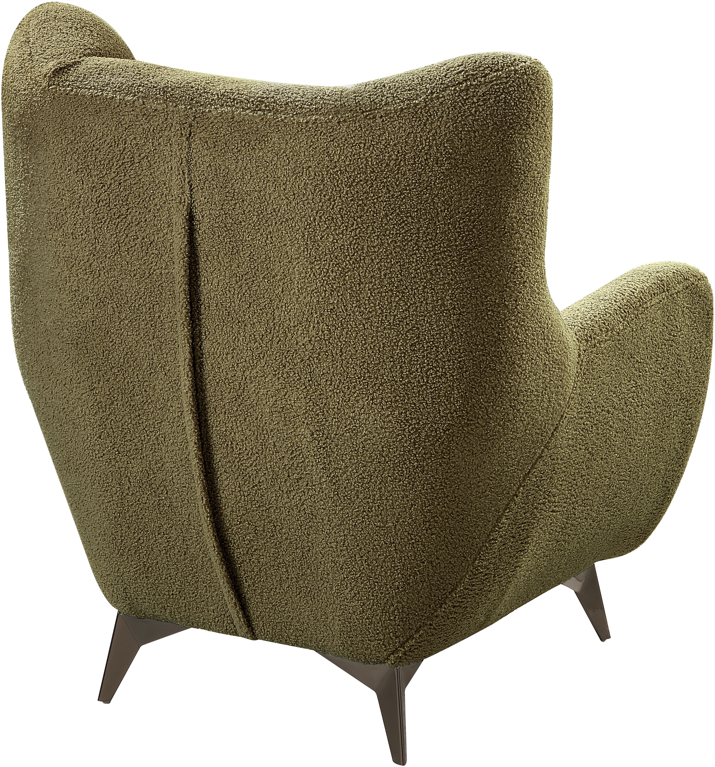 ATLANTIC home collection Sessel »Shawn«, mit Federkern, trendy Bezug mit Teddyoptik