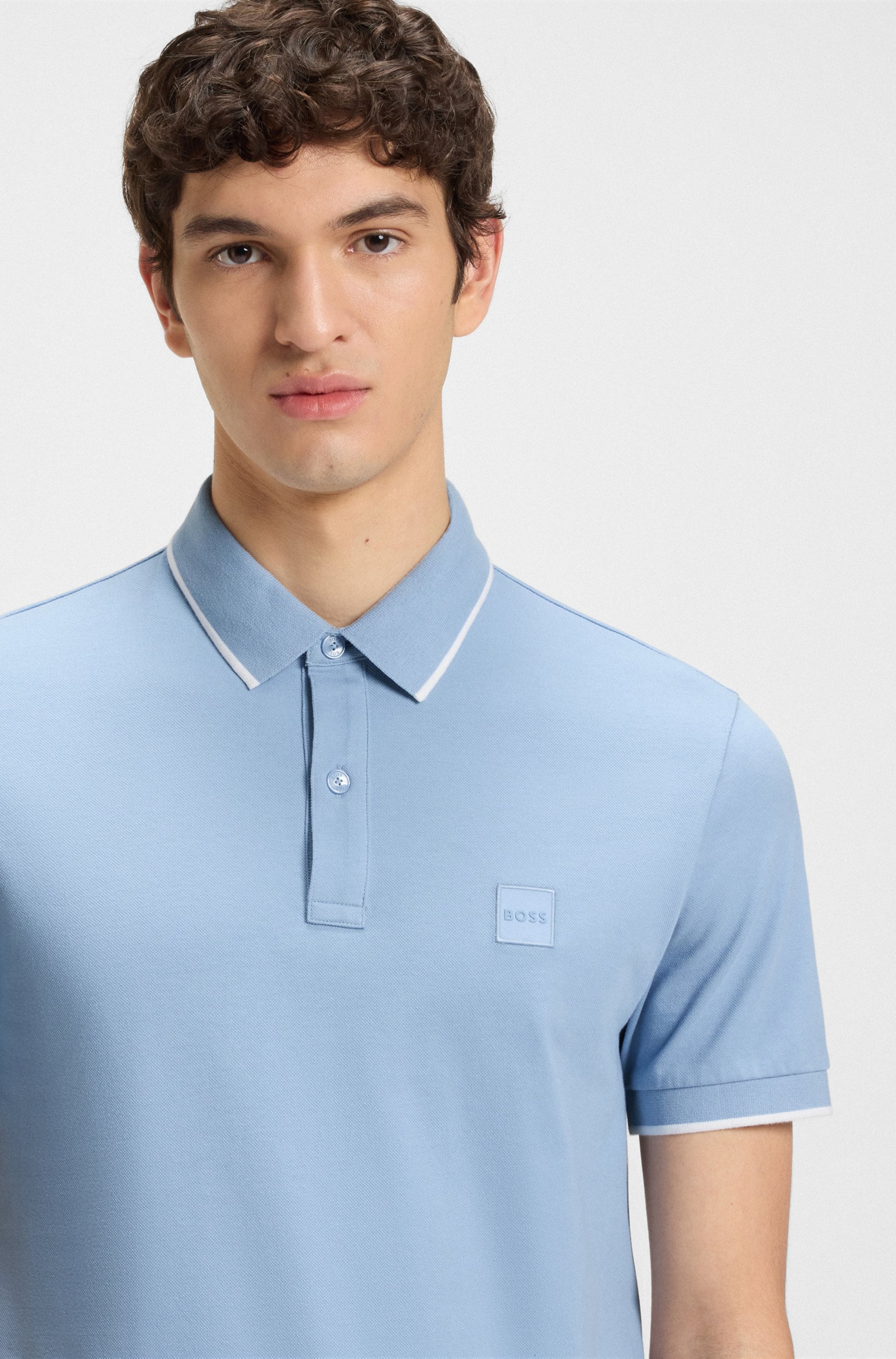 BOSS ORANGE Poloshirt »Passertip« mit BOSS Logo-Badge