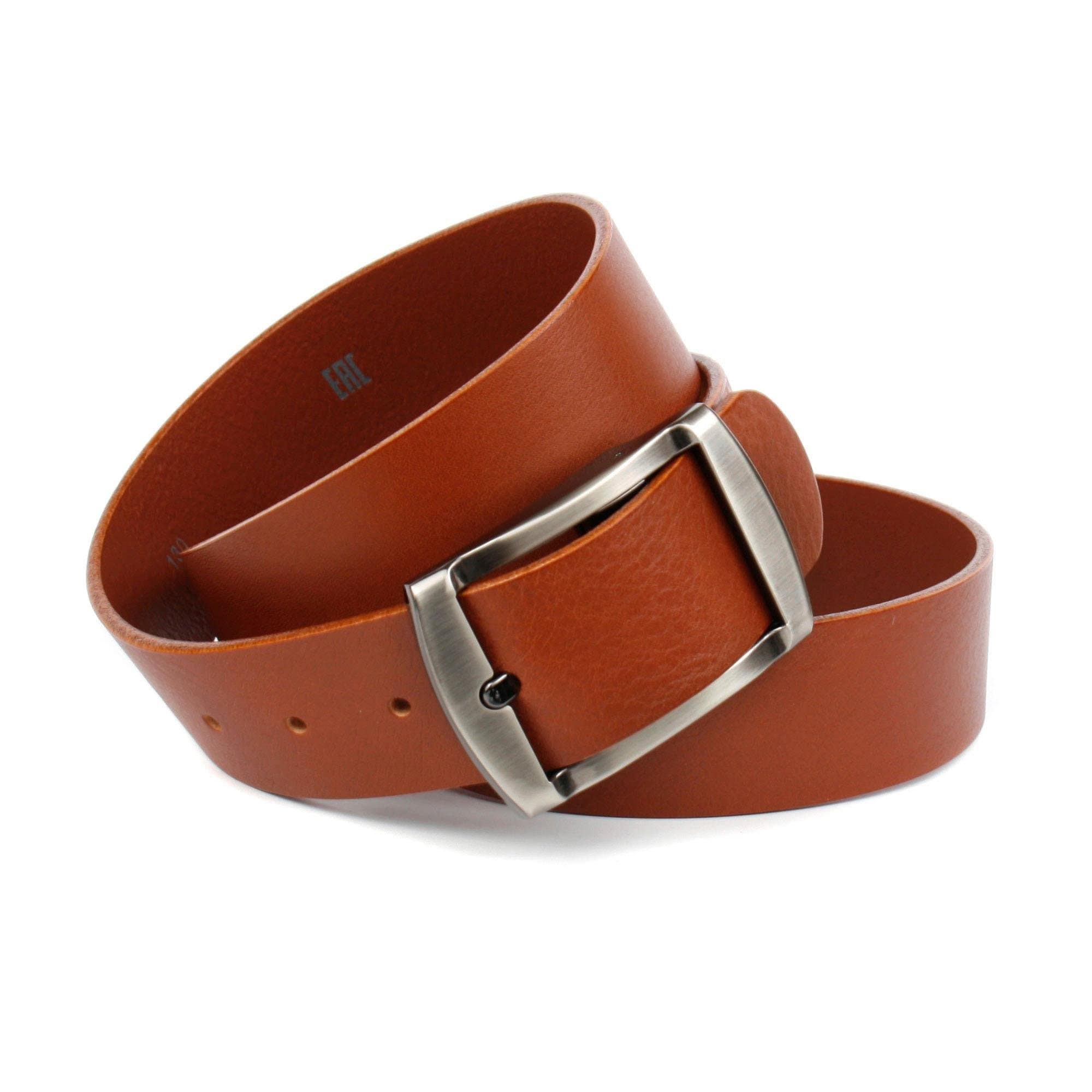 Anthoni Crown Ledergürtel mit Dornschliesse in schwarz