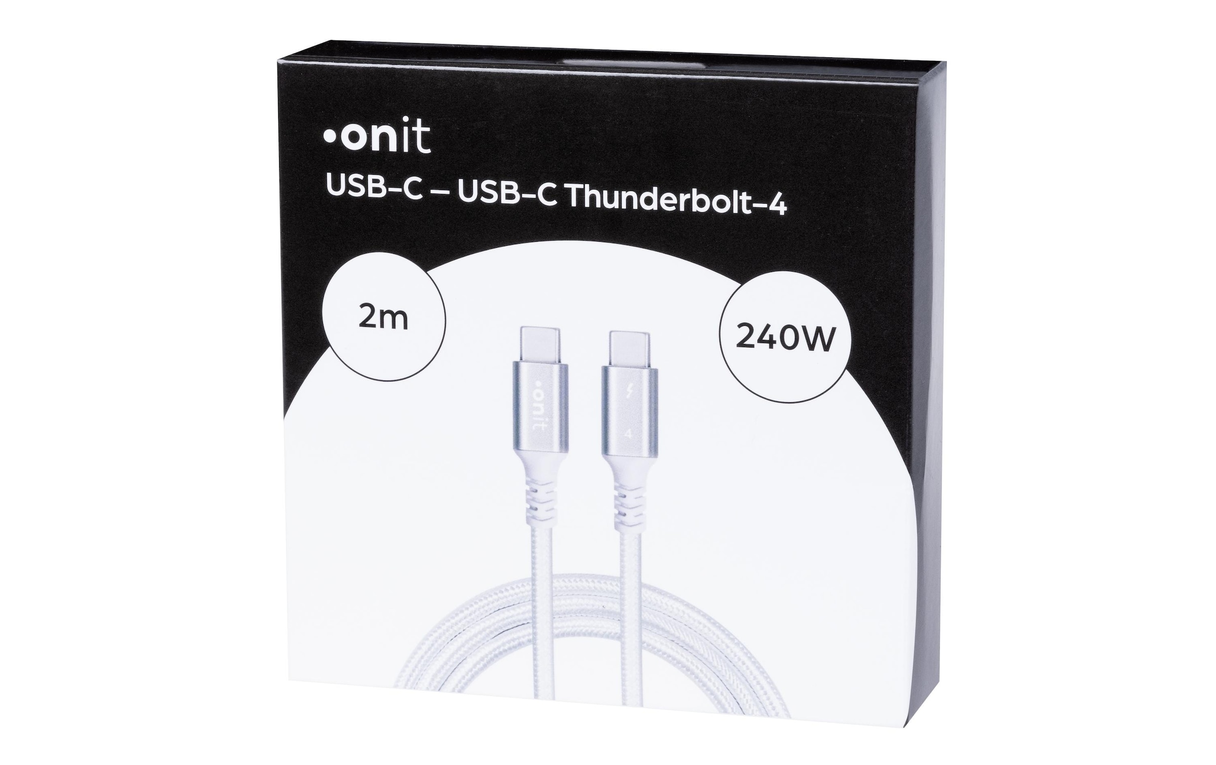 onit USB-Kabel »Thunderbolt 4-Kabel USB C - USB C 2 m, Weiss«