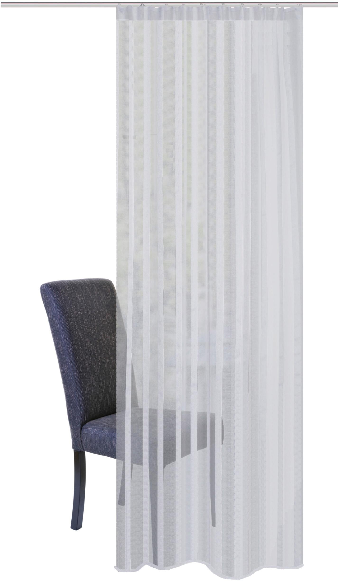 HOME WOHNIDEEN Rideau »EIKE« Bande multifonctionnelle 1 cuis tlg. HxB: 245x140, KOMBIBANDSCHAL LÄNGSSTREIFEN