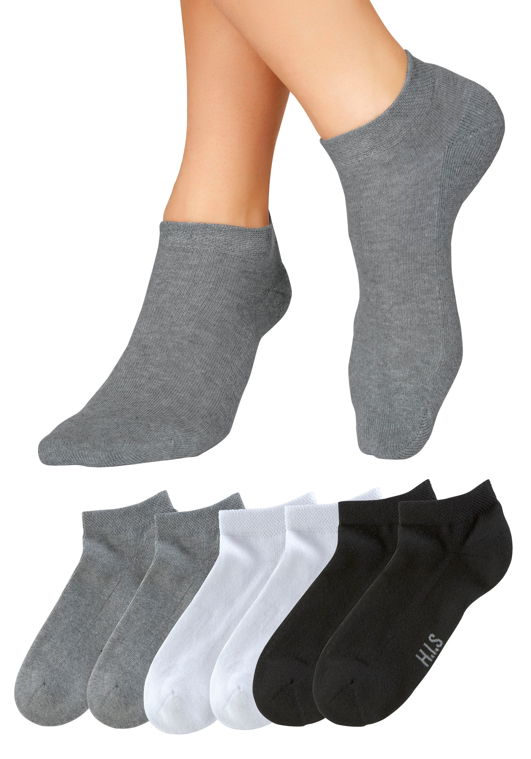 H.I.S Sneakersocken, (Set, 6 Paar), mit Frotteesohle weicher auf versandkostenfrei