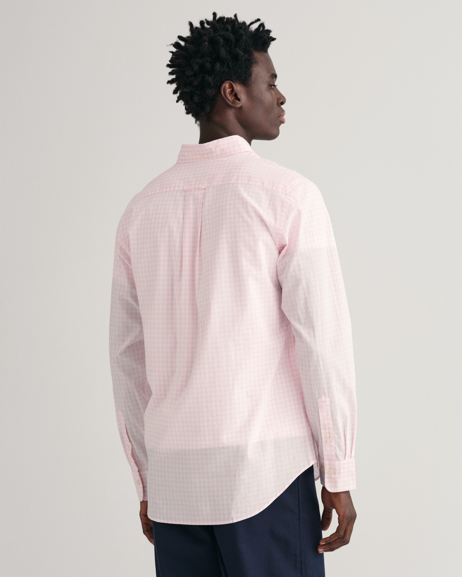 Gant Langarmhemd »REG POPLIN GINGHAM SHIRT«, mit Logostickerei auf der Brust