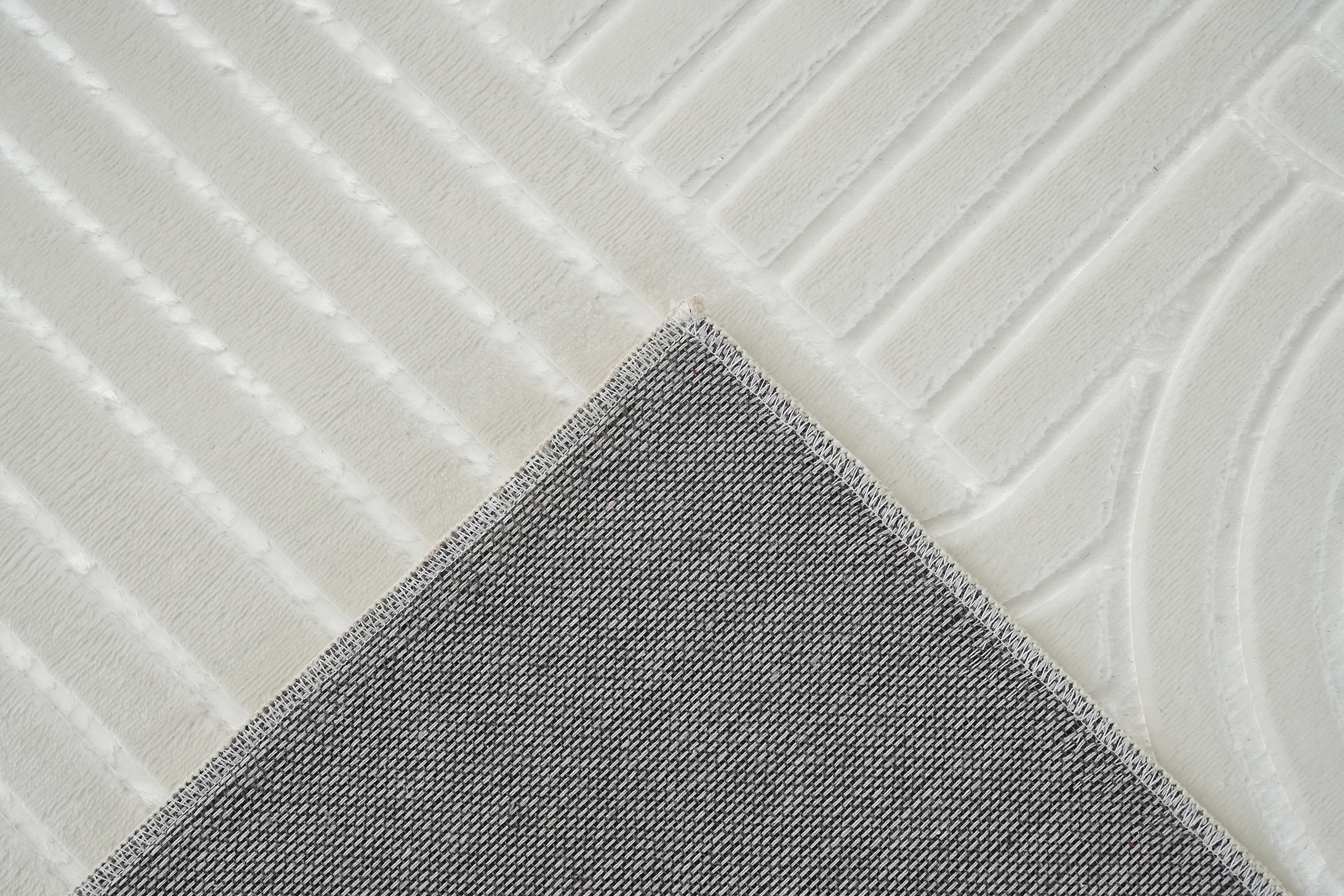 Kayoom Tapis »Calma 125« Rectangulaire 10 mm Höhe Kurzflor, 3-D Optik, Wohnzimmer