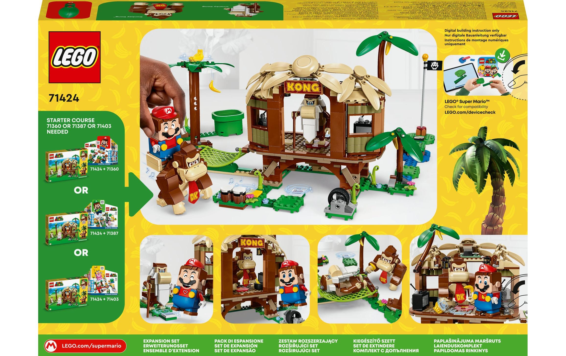 LEGO® Spielbausteine »Mario Donkey Kongs Baum«, (555 St.)