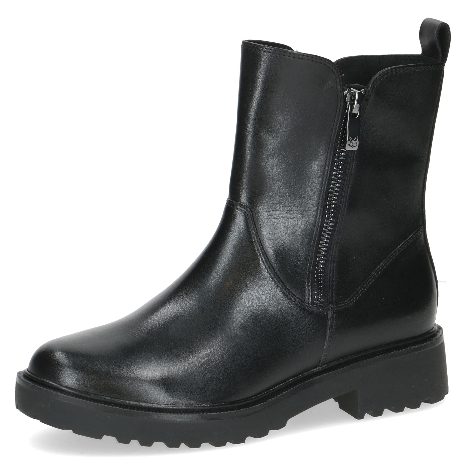 Image of Caprice Chelseaboots, Blockabsatz, Stiefelette mit Zierreissverschluss aussen