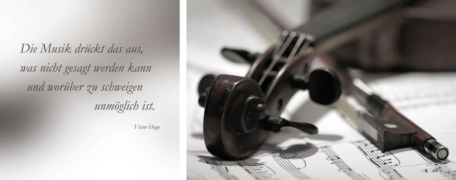 Image of queence Leinwandbild "Musik" Kunst Liebessprüche Modern Musiker Schriftzug Schriftzüge Spa Spa Bilder Sprüche Sprüche & Texte Set, Premium-Leinwandstoff, Handarbeit aus Deutschland, Zitat, 2er Set