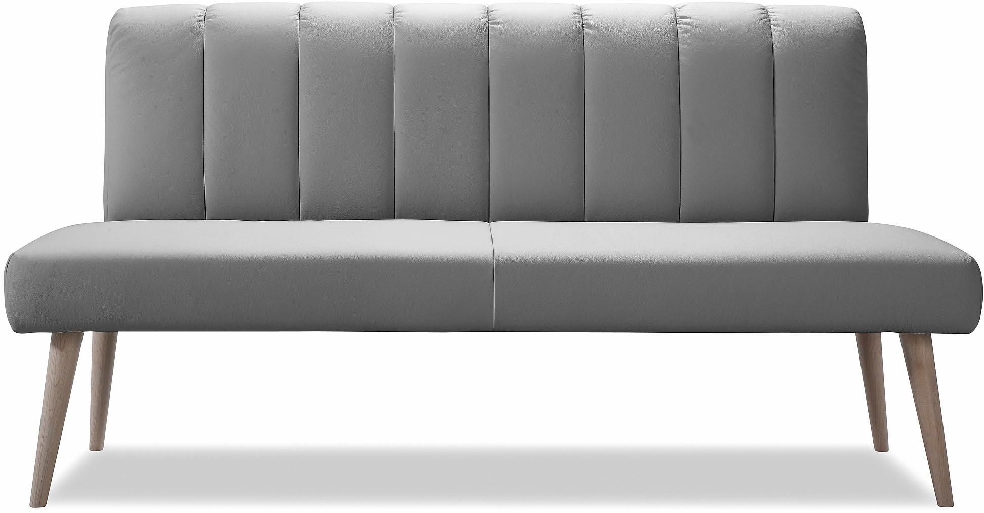 exxpo - sofa fashion Sitzbank »Costa, moderne Rückensteppung, bequem und elegant, hoher Holzfuss«, hochwertige Detailverarbeitung, Frei im Raum stellbar