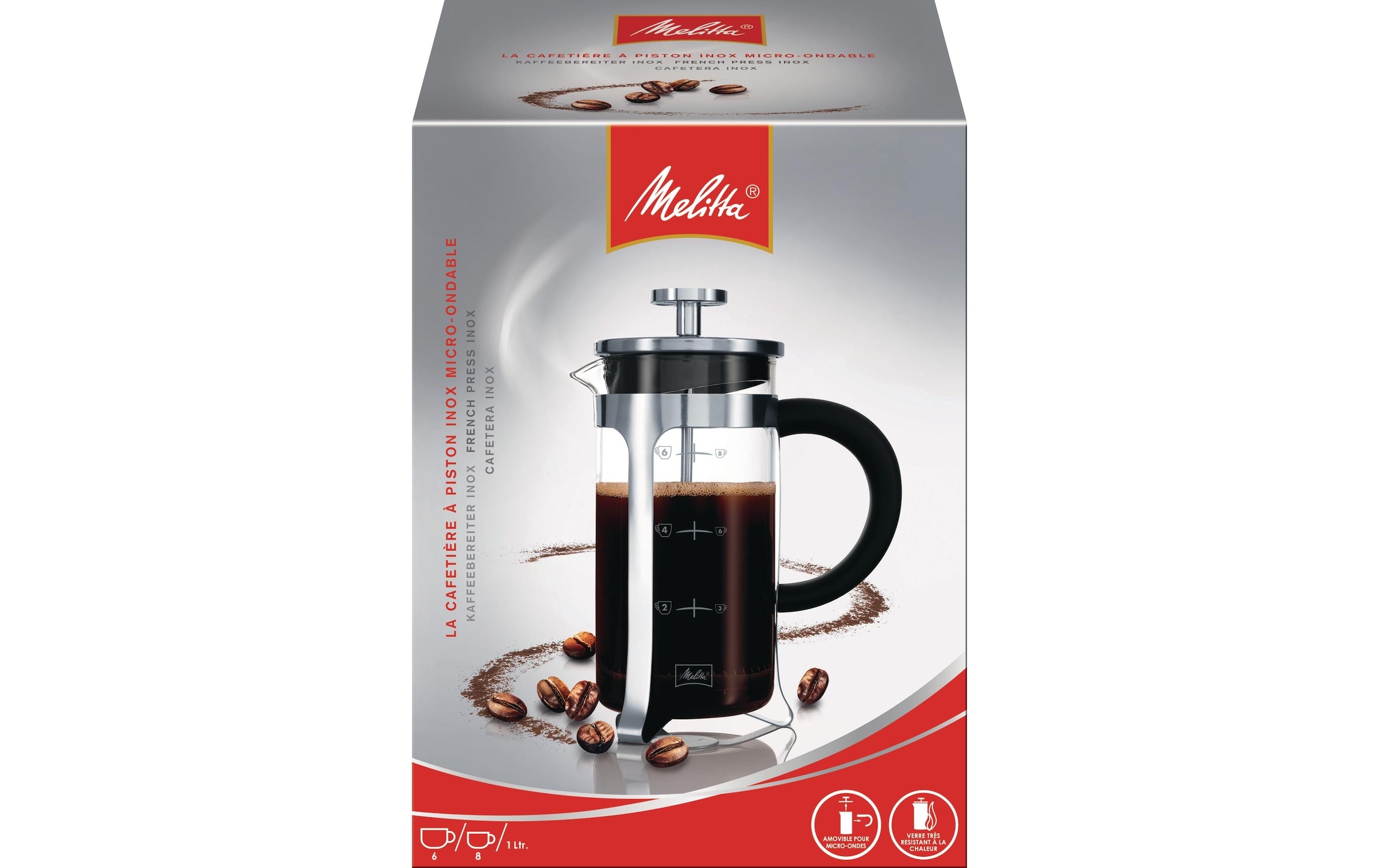 Melitta Kaffeebereiter »Inox-Glas«