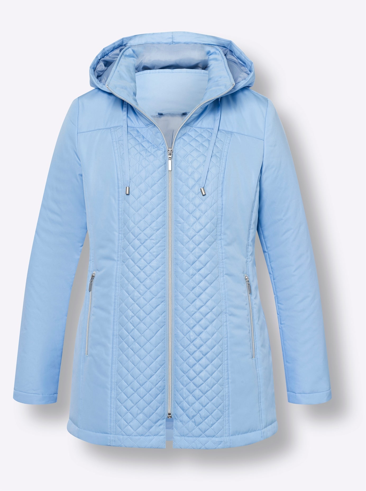Classic Basics Steppjacke, mit Kapuze