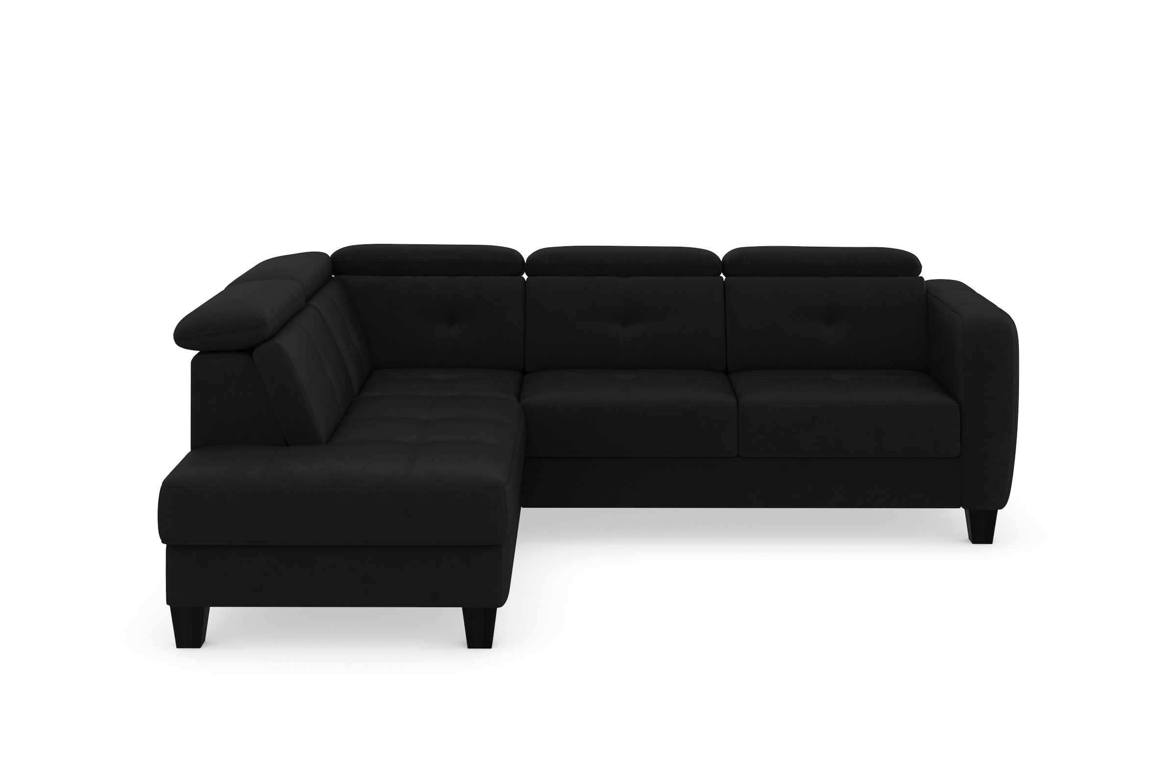 sit&more Ecksofa »Belluci L-Form« inklusive Federkern, wahlweise mit Bettfunktion und Bettkasten