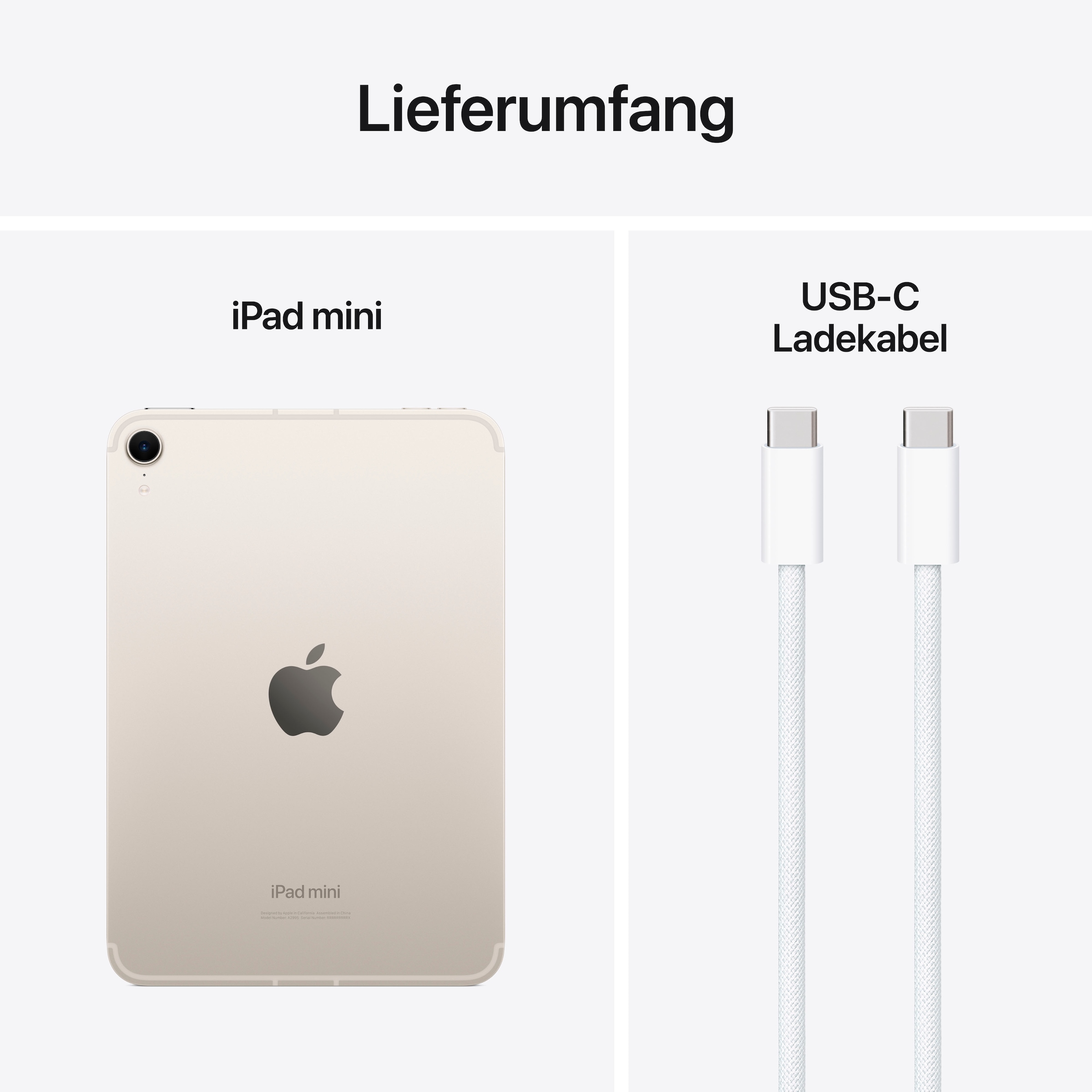 Apple Tablettes »iPad mini 2024 Wi-Fi + Cellular 256GB« (21 cm / 8.3 ″) iPadOS 256 Go )