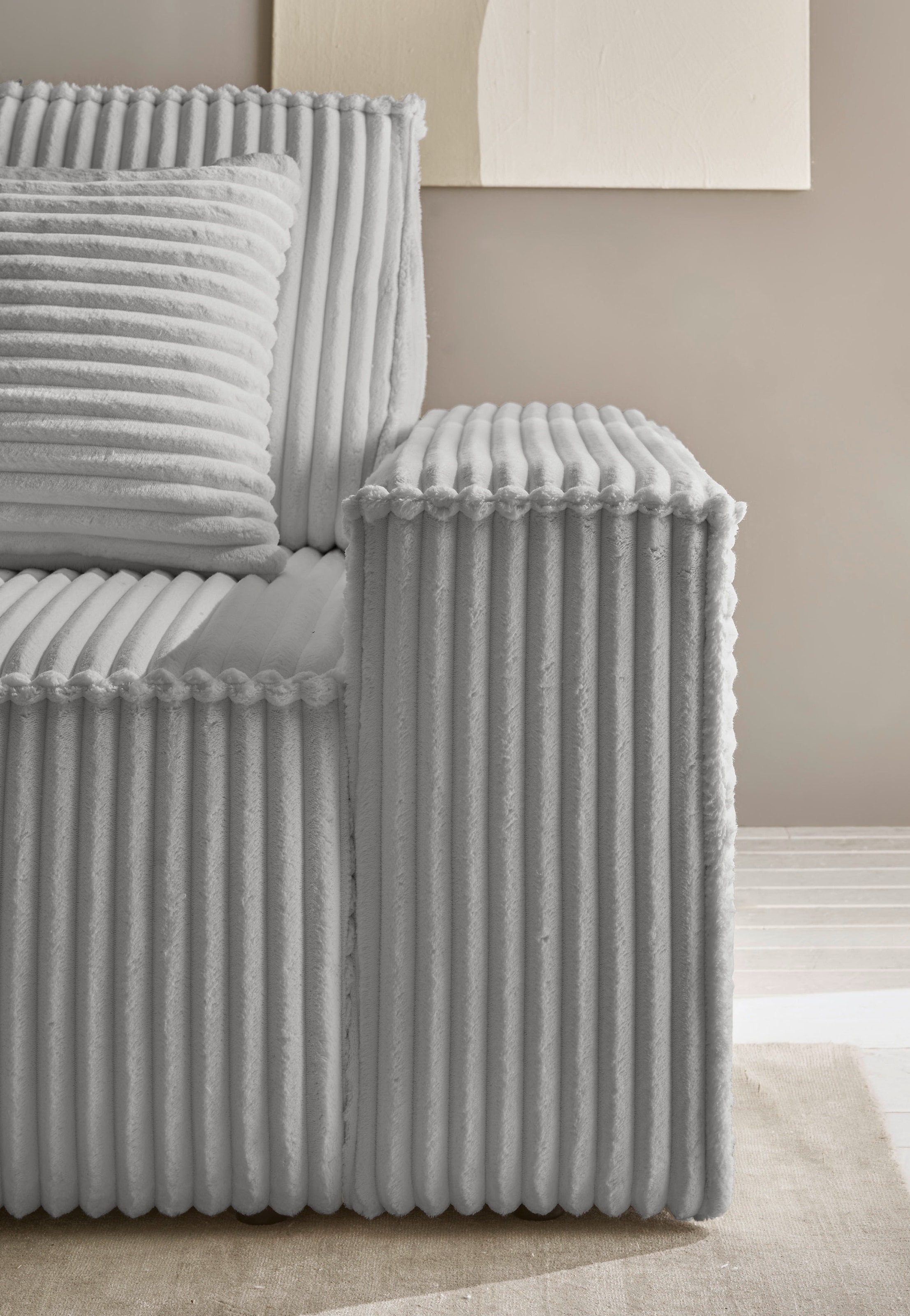 GOODproduct Ecksofa »FINNLEY, Schlafsofa 257 cm - OTTO. Verlässliche Qualität.« verfügbar in den Stoffqualitäten Bouclé, Struktur fein und Mega Cord