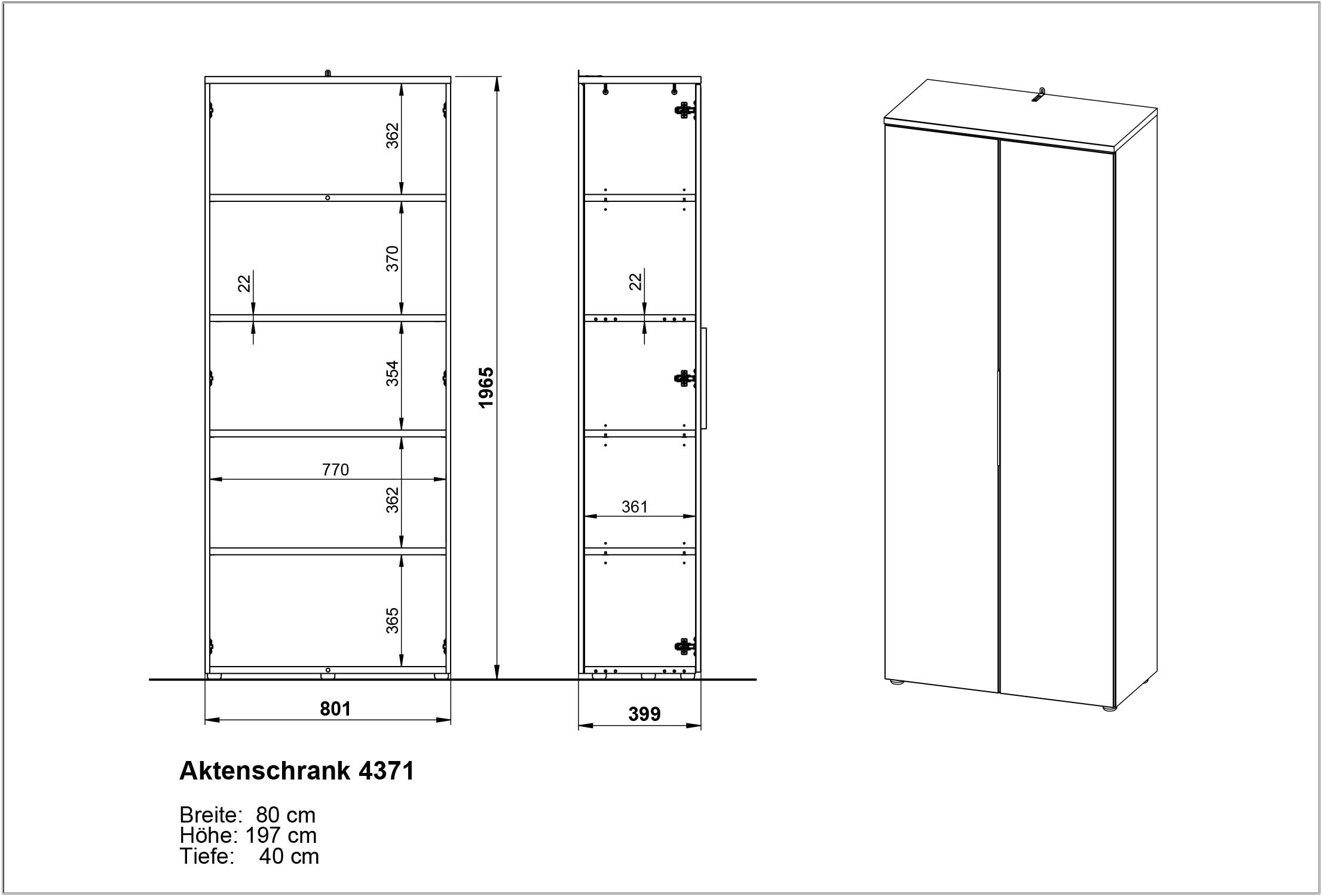 GERMANIA Aktenschrank »Mailand«, optional mit Schublade, Türdämpfer, Breite 80 cm, Made in Germany