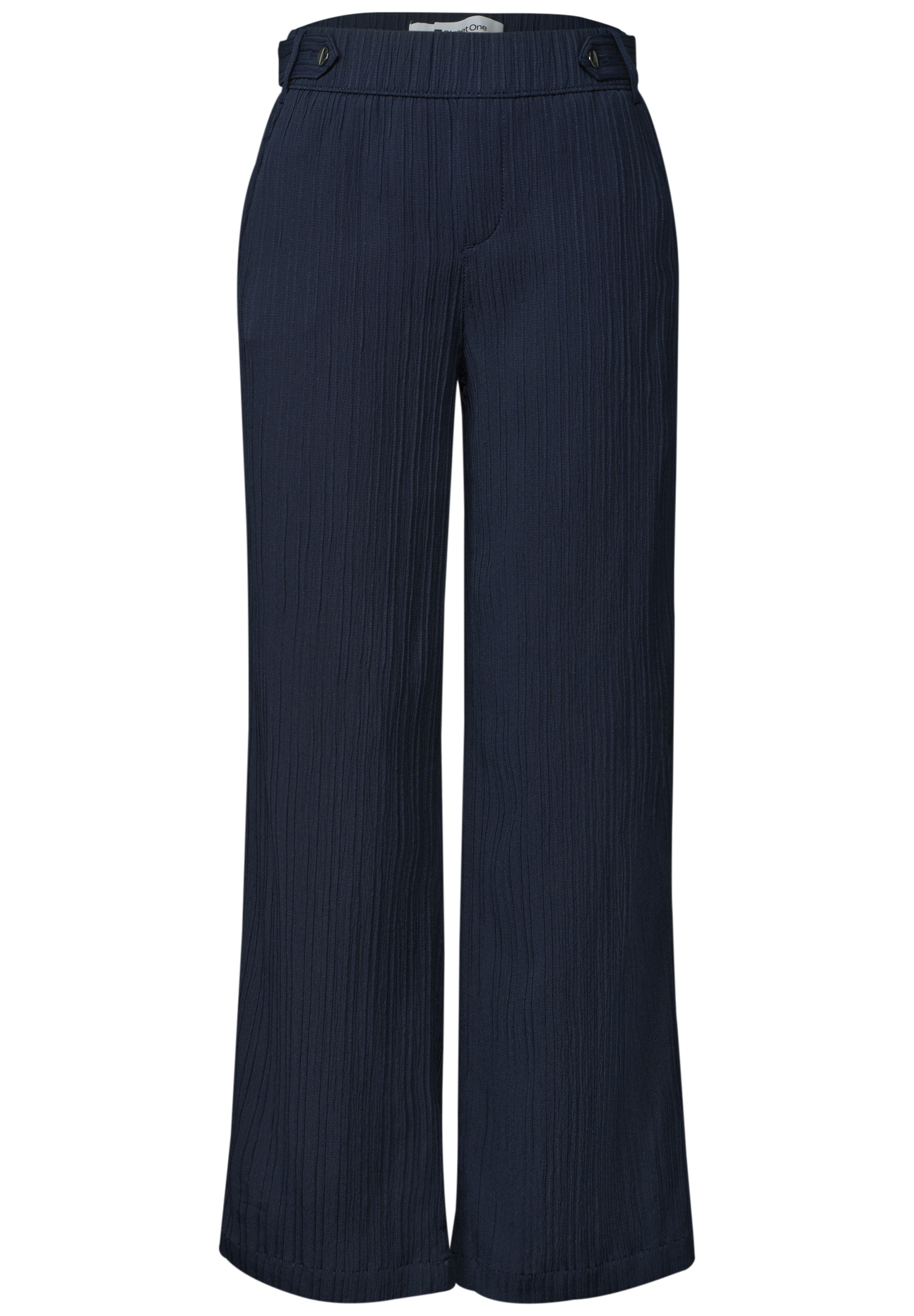 STREET ONE Pantalon en tissu  avec structure froissée Crinkle Crash