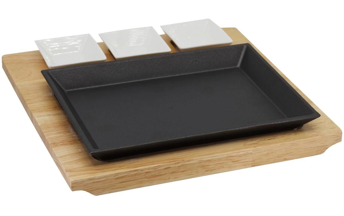 Image of Nouvel Grillplatte "Plate Wood-Cook, 26,5 x 25 x 4 cm"