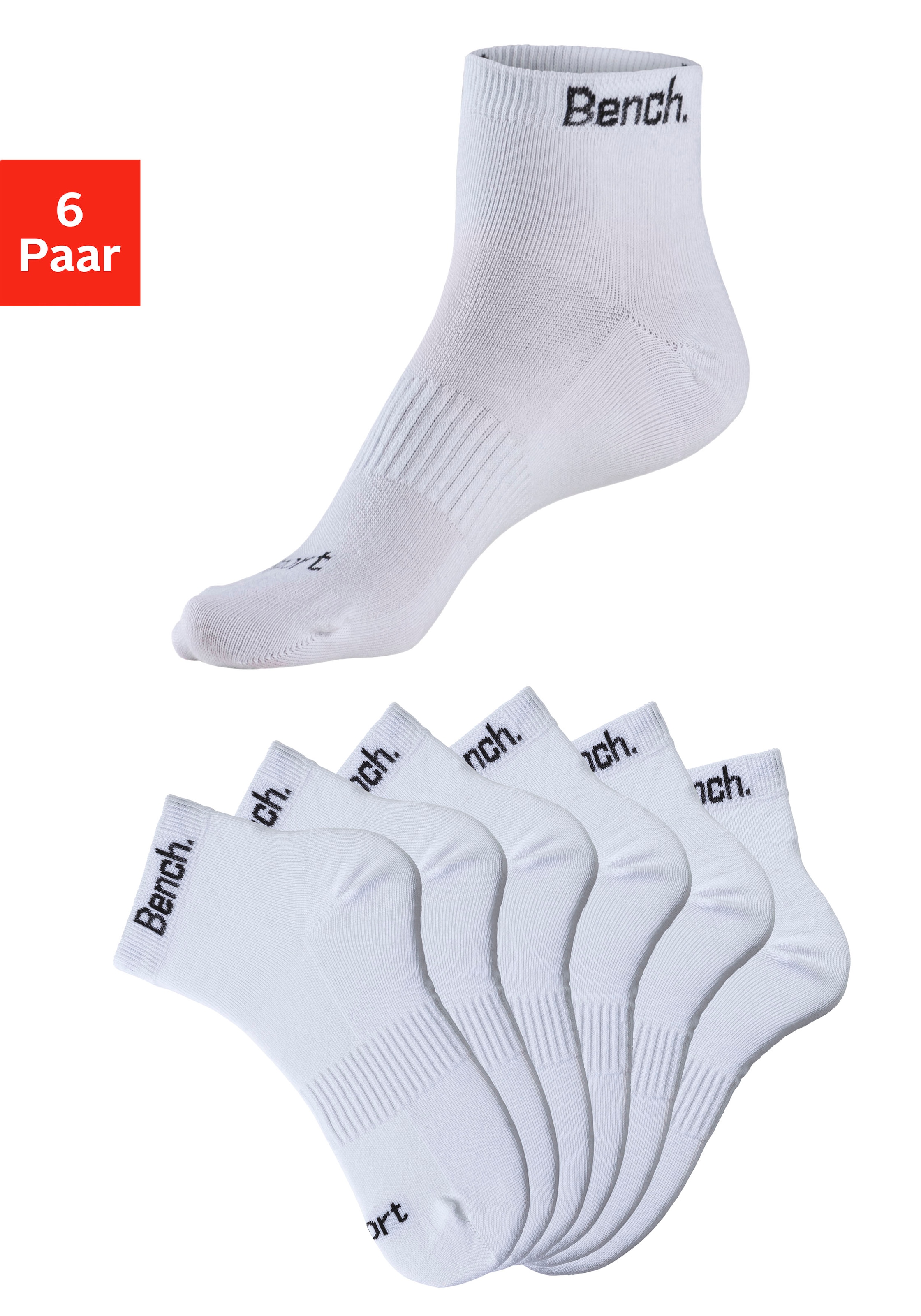 Sportsocken, (Packung, 6 Paar), mit antibakterieller Feuchtigkeitsregulierung