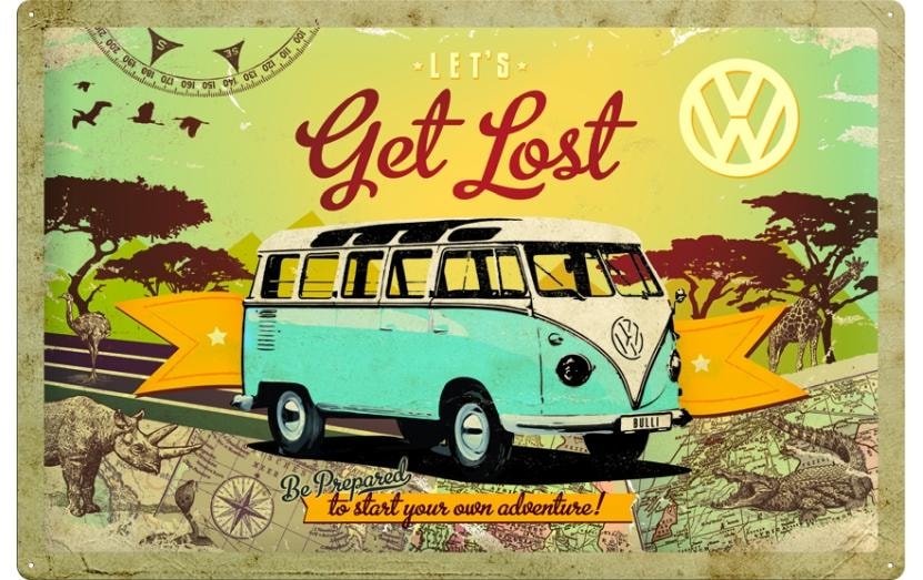 Wandbild »Nostalgic Art VW Bulli 60 cm x 40 cm«, Busse