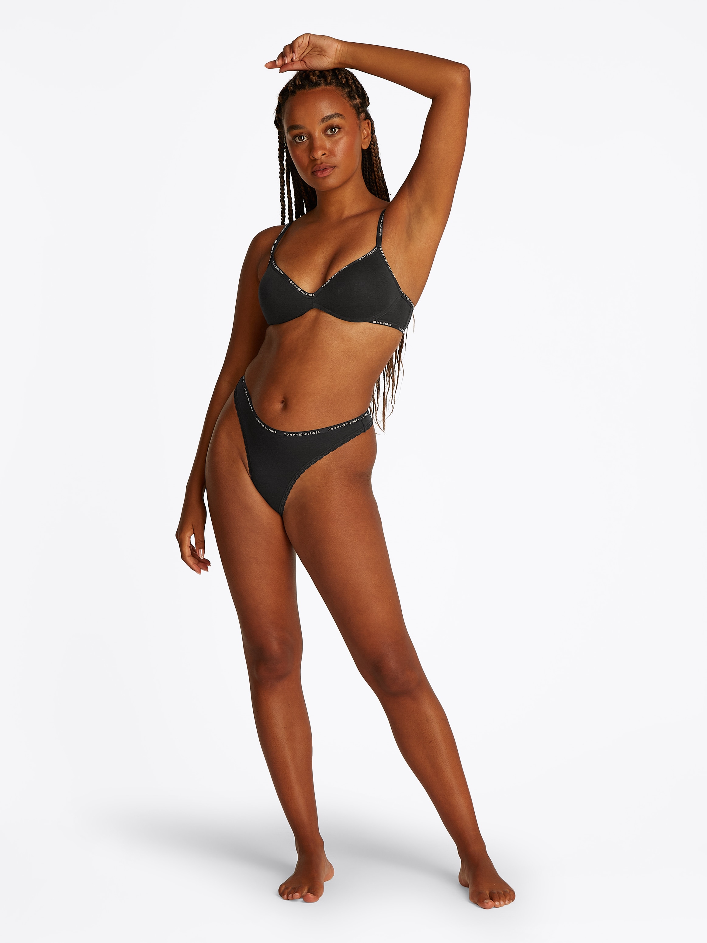 Tommy Hilfiger Underwear Tanga »3 PACK LACE THONG«, (Packung, 3 St., 3er), mit Spitzenkante