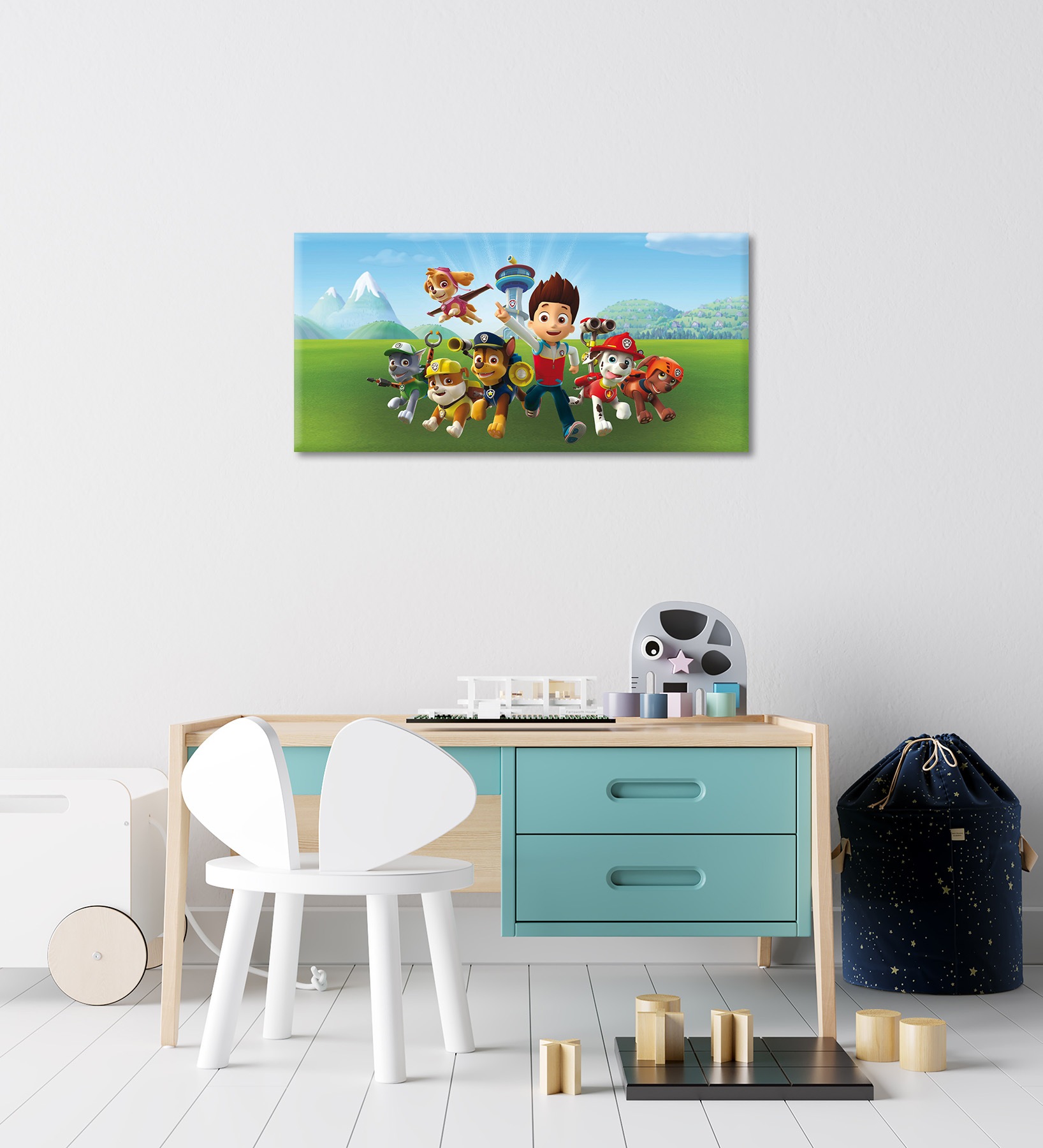 Bönninghoff Leinwandbild »Wandbild PAW PATROL 33x70 cm – Leinwandbild Keilrahmen Deko modern« Hunde | Paw Patrol 1 Stk. tlg. auf Keilrahmen gespannt