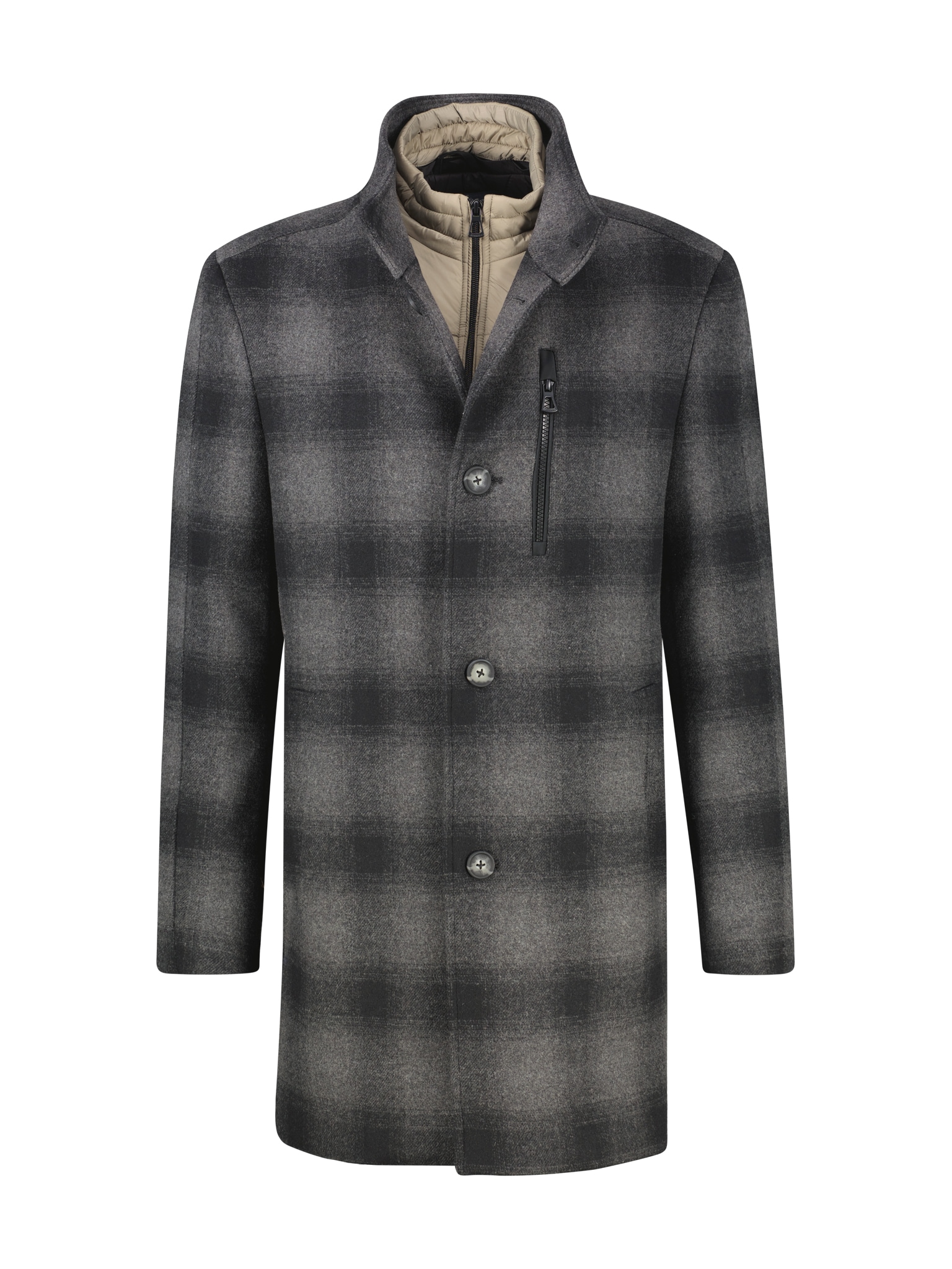 LERROS Manteau court mit Stehkragen und Knopfleiste und Woll-Anteil