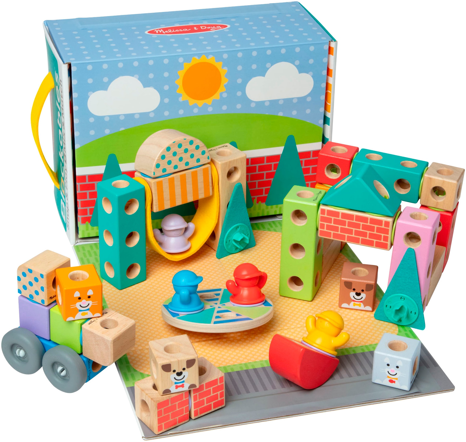 Image of Spin Master Spielbausteine "Melissa & Doug Blockables Stadt"