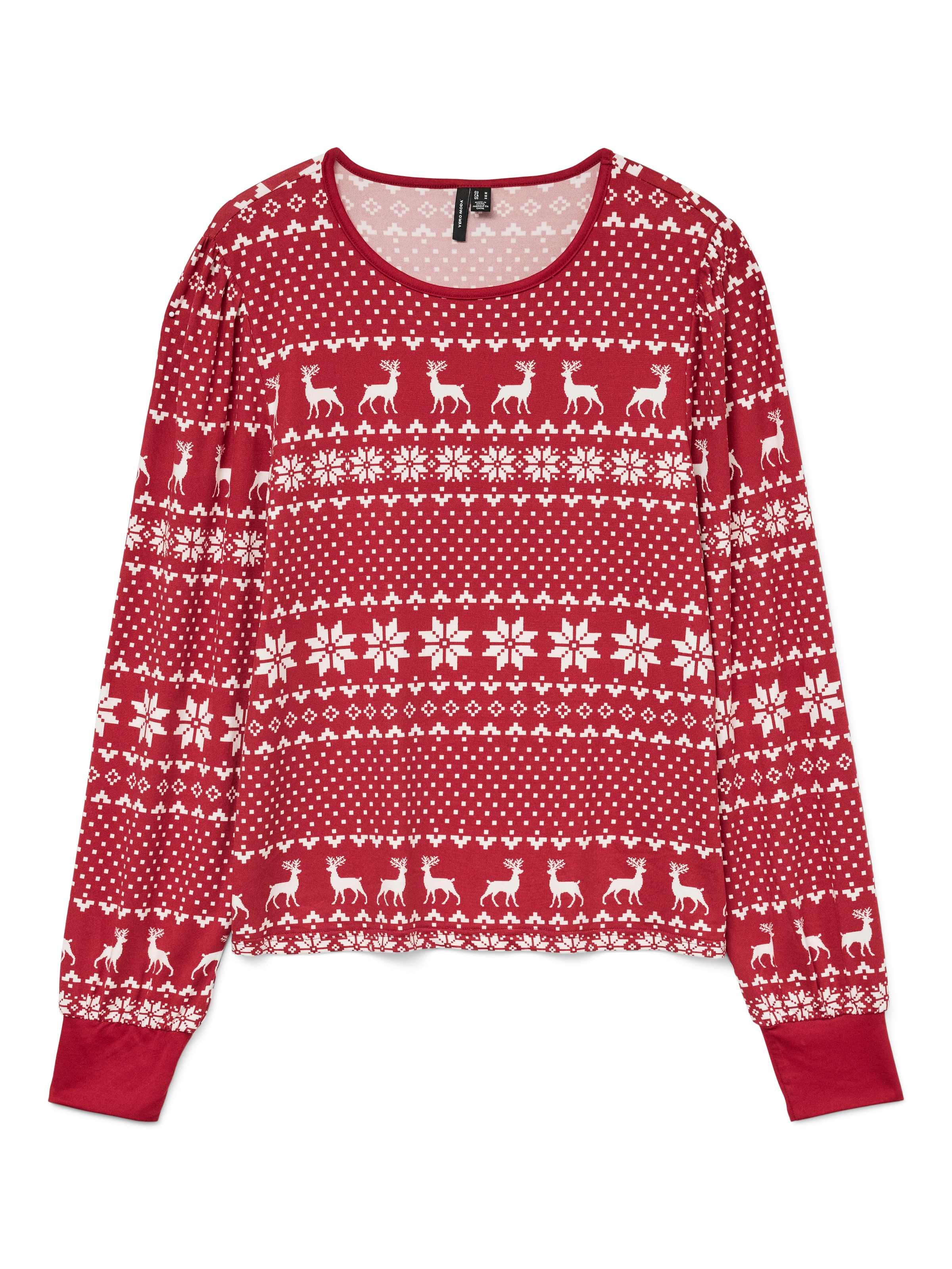 Image of Vero Moda Langarmshirt "VMCHRIS LS O-NECK TOP JRS XMAS"