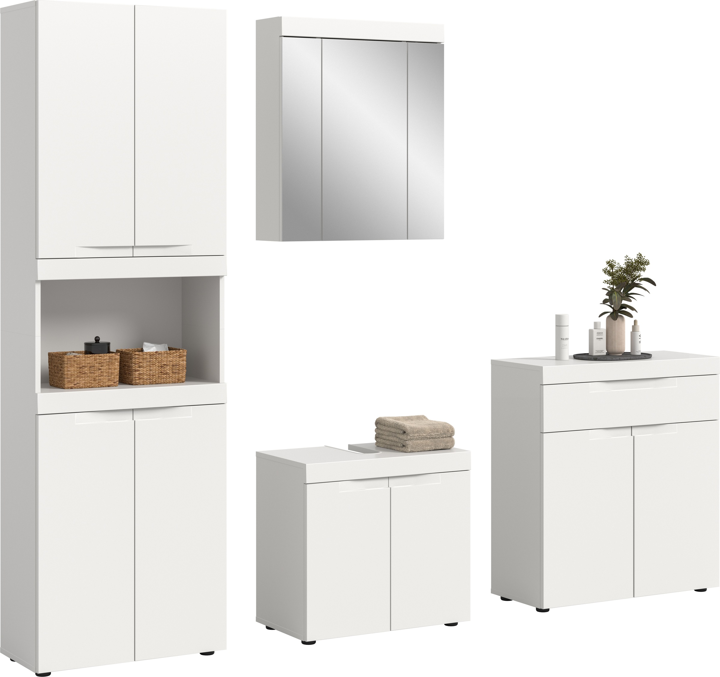 Image of GOODproduct Badmöbel-Set "MAOI, 4-teilige Badkombination, hochwertige MDF Front"