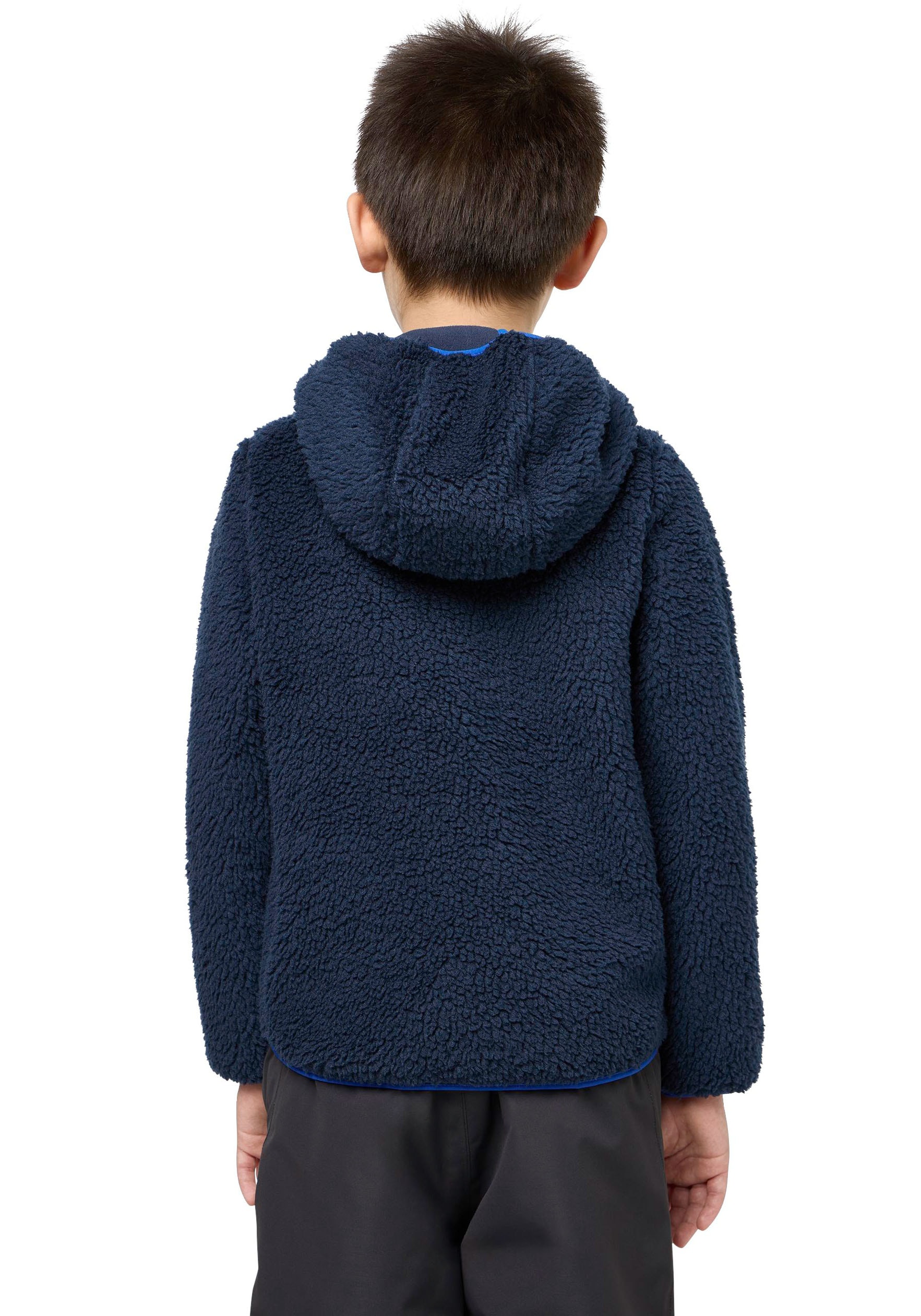 Jack Wolfskin Fleecejacke »ICE CURL HOOD JACKET für Kinder«, mit Kapuze